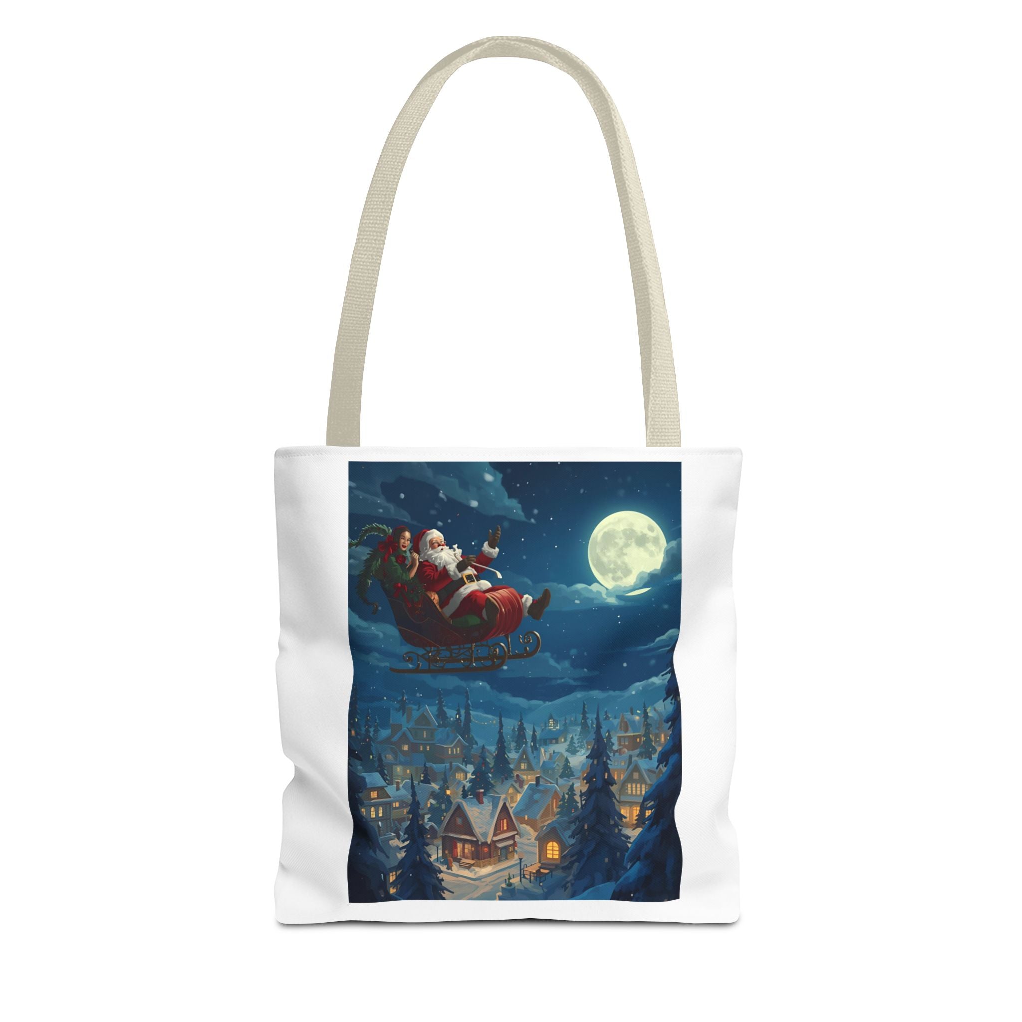 Christmas Santa Sleigh Tote Bag (AOP)