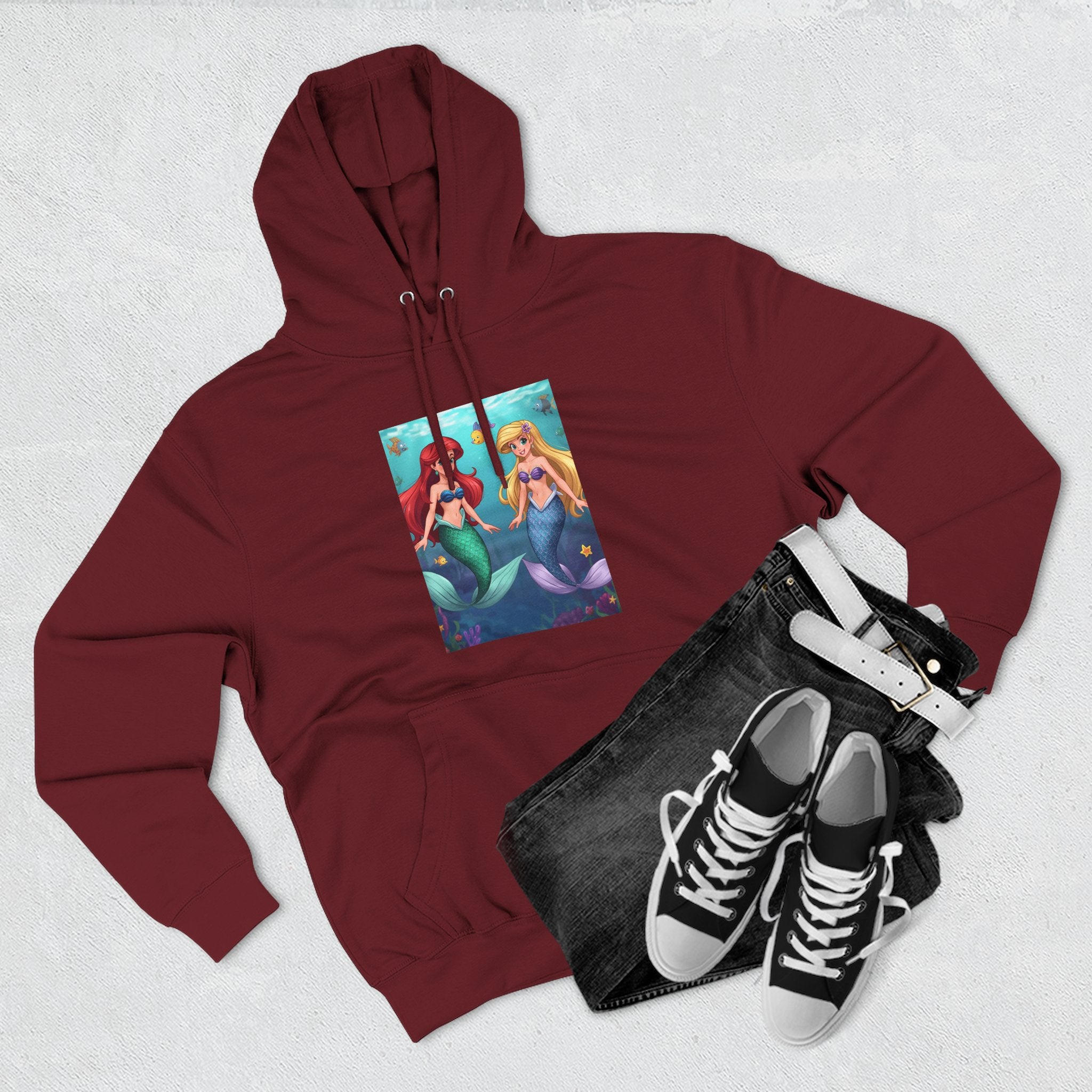 Mermaid Three-Panel Fleece Hoodie