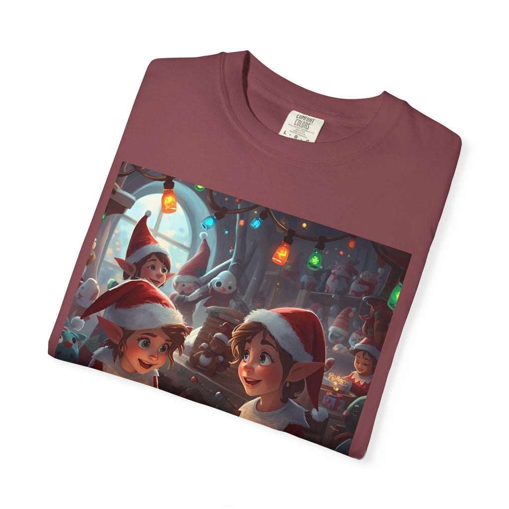 Christmas Elf T-shirt, Holiday Shirt, Unisex Tee, Festive Apparel, Gift for Her/Him, Family Matching Outfit