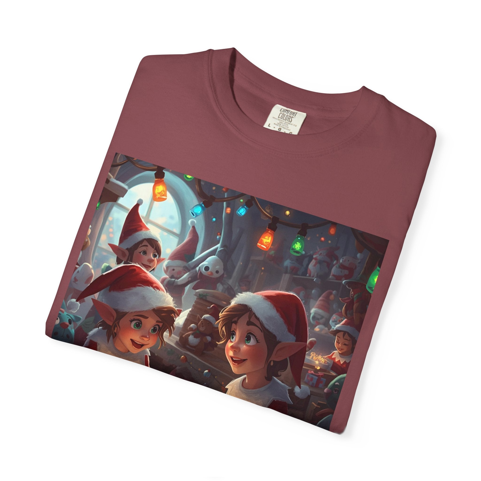 Christmas Elf T-shirt, Holiday Shirt, Unisex Tee, Festive Apparel, Gift for Her/Him, Family Matching Outfit