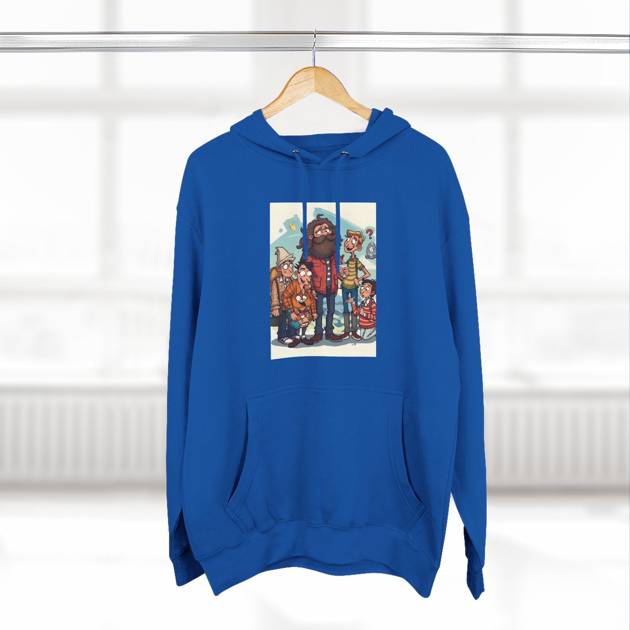 Cozy Family Fun Hoodie, Three-Panel Fleece Sweatshirt, Gift for Parents, Casual Wear, Holiday Apparel, Winter Fashion