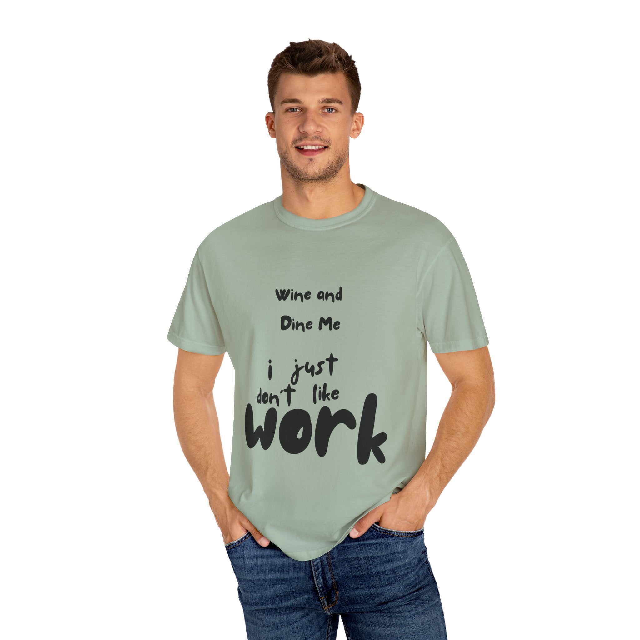 Wine & Dine Unisex T-Shirt: Casual Humor Tee for Parties, Gifts, or Everyday Wear – Fun Statement Shirt