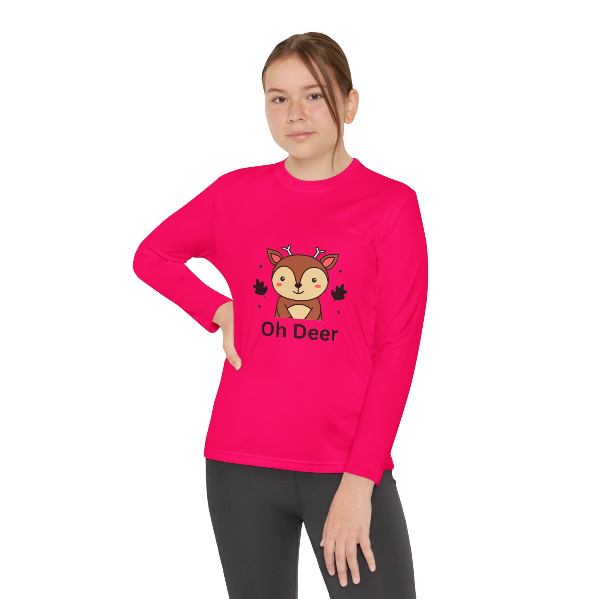 Oh Deer Youth Long Sleeve Competitor Tee
