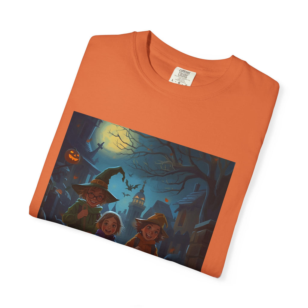 Spooky Halloween Unisex T-Shirt, Trick or Treat, Fall Festivities, Cozy Comfort, Perfect for Halloween Parties, Gift for Friends