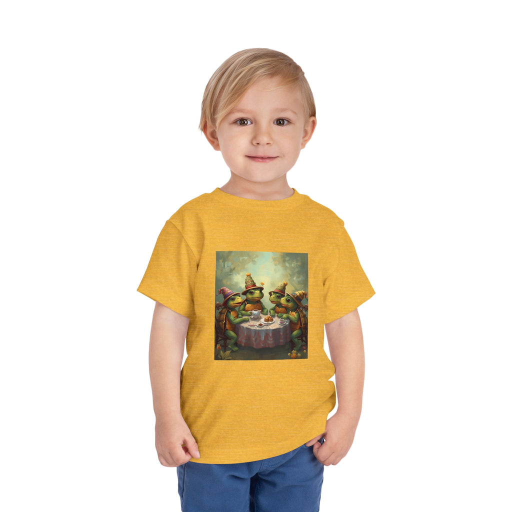 Whimsical Turtle Toddler Short Sleeve Tee