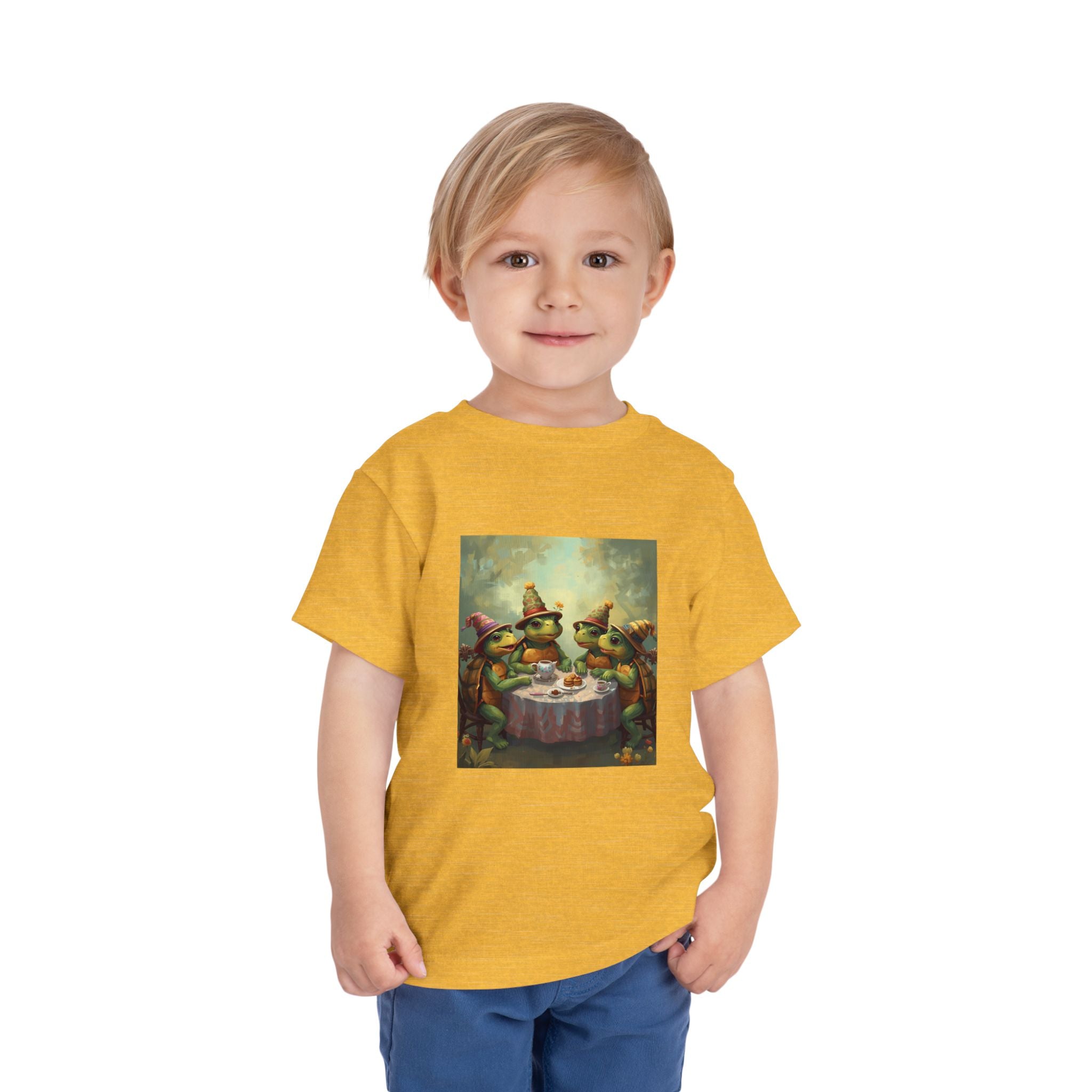 Whimsical Turtle Toddler Short Sleeve Tee