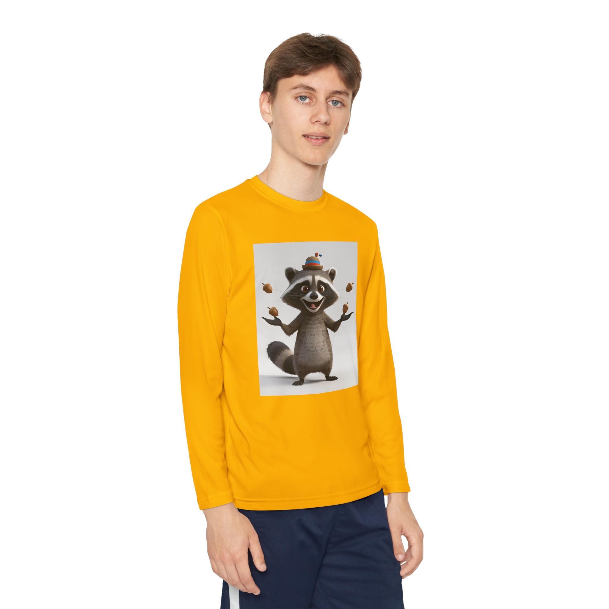 Raccoon Youth Long Sleeve Competitor Tee