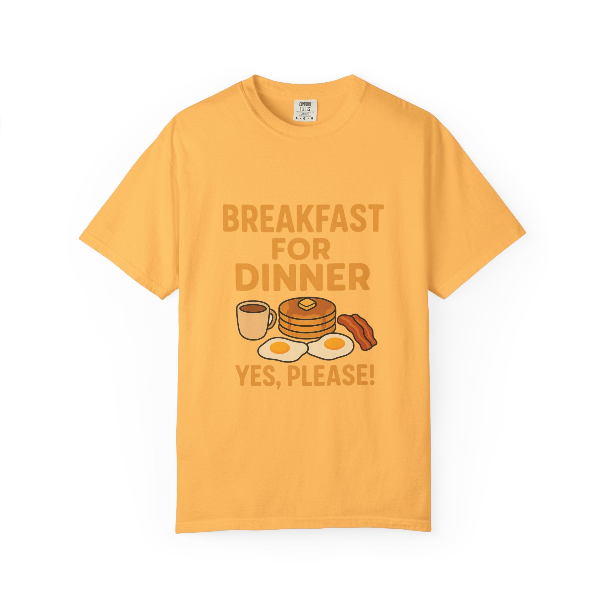 Cute Breakfast for Dinner Unisex T-shirt | Fun Foodie Tee, Gift for Food Lovers, Casual Wear, Brunch Shirt, Breakfast Lovers