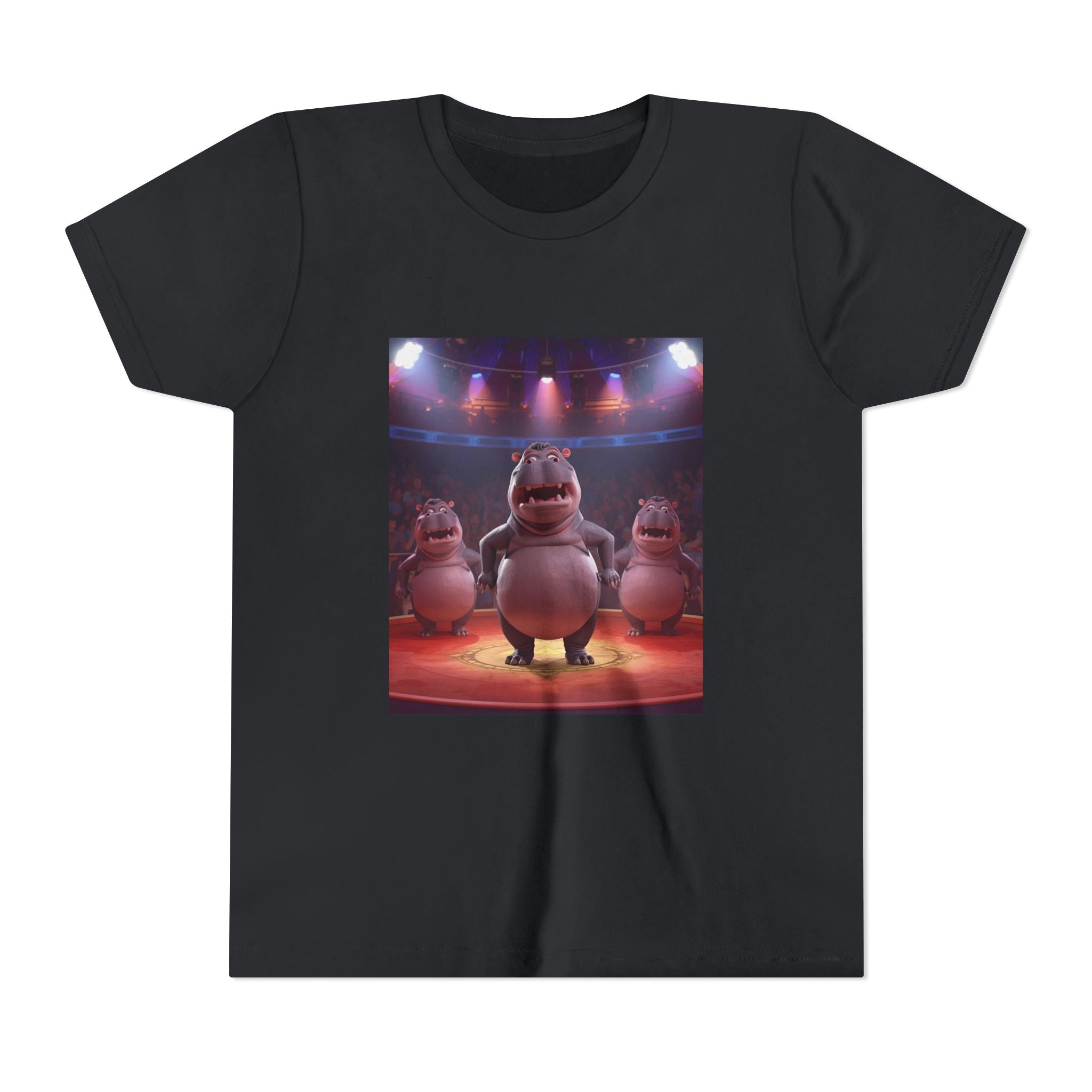Hippo Funny Youth Short Sleeve Tee