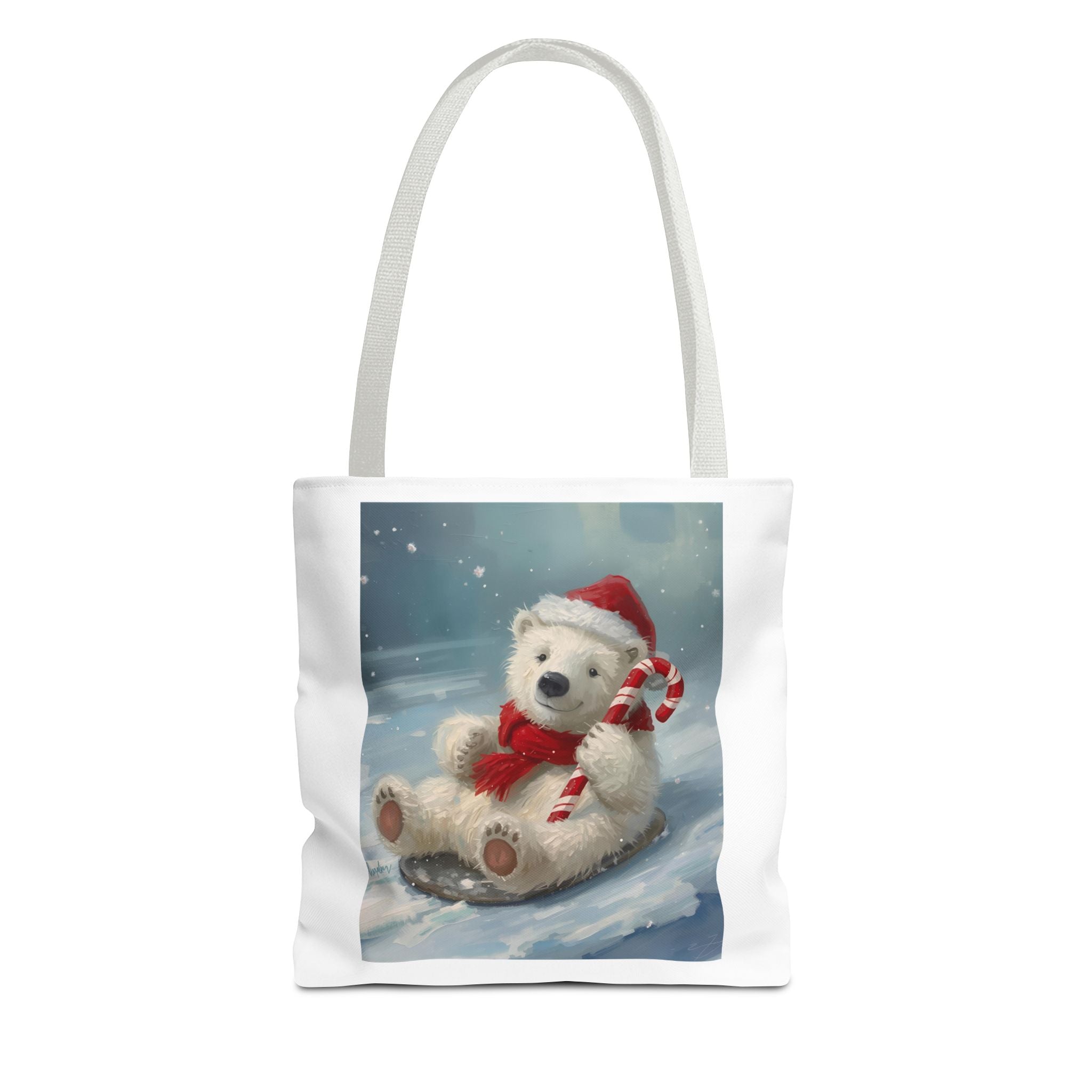 Cute Christmas Bear Tote Bag (AOP)