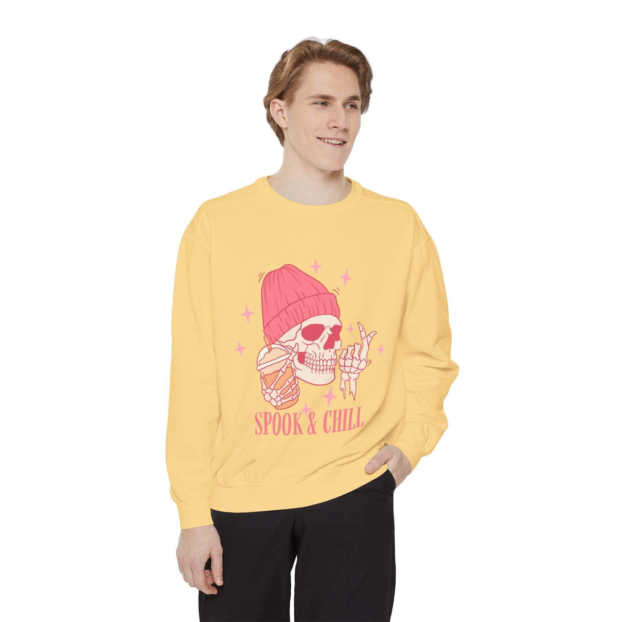 Spook & Chill Unisex Garment-Dyed Sweatshirt