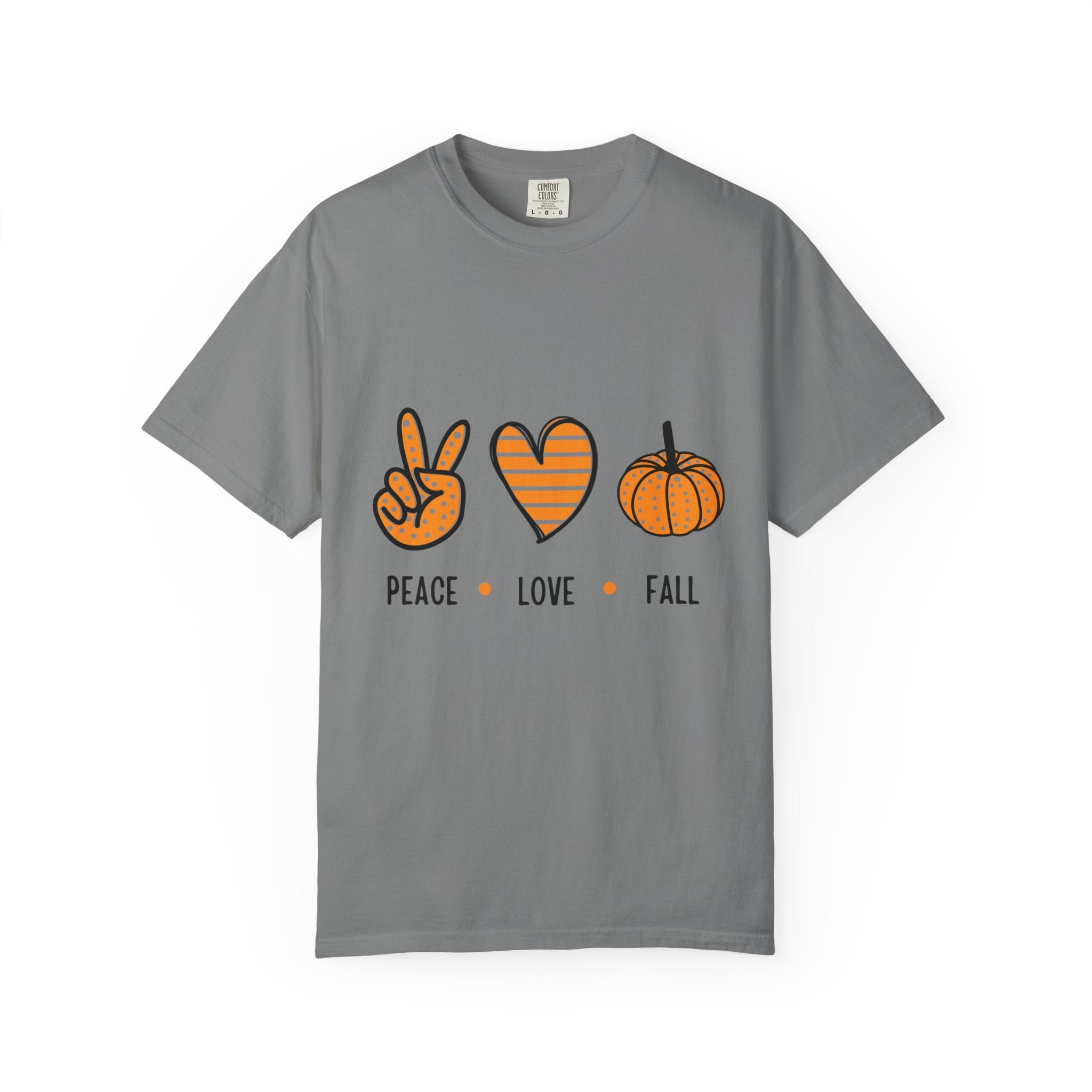 Autumn Vibes T-Shirt, Peace Love Fall Tee, Unisex Fall Shirt, Casual Harvest Top, Thanksgiving Gift, Cozy Seasonal Wear