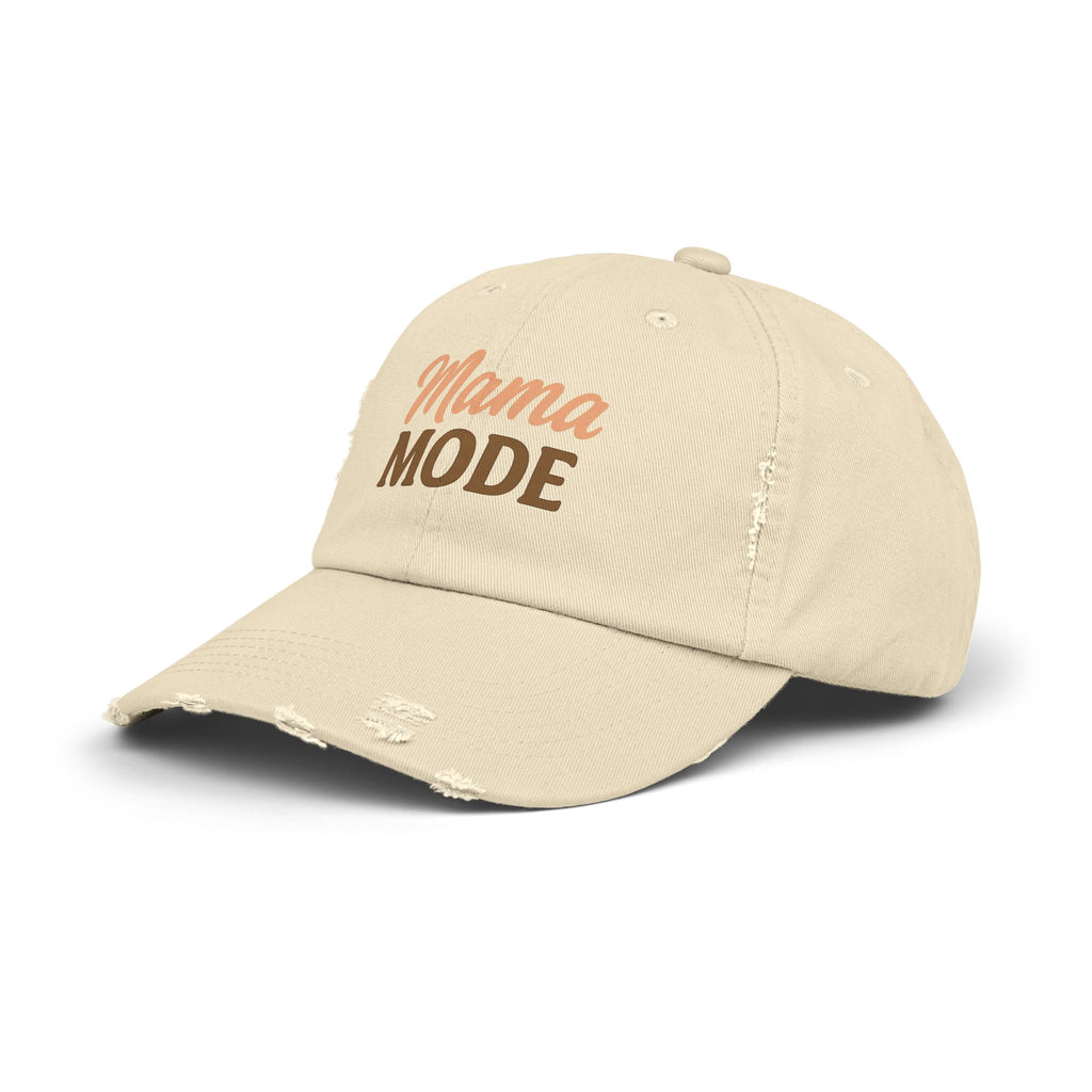 Mama Mode Distressed Cap — Casual Vintage Mom Hat