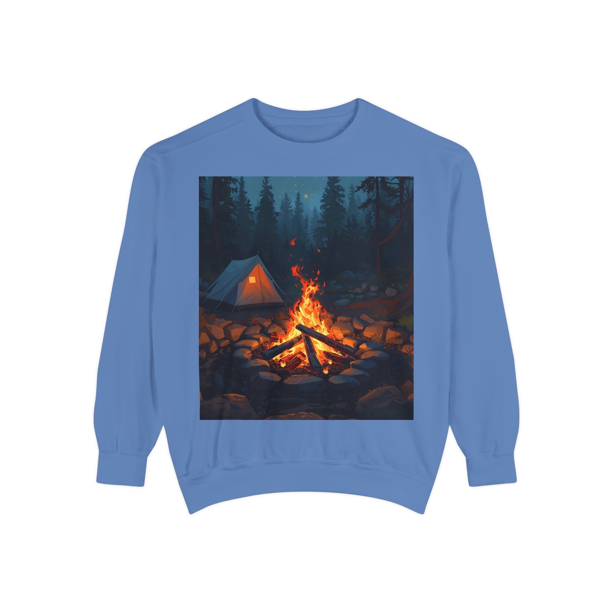 Cozy Campfire Unisex Garment-Dyed Sweatshirt