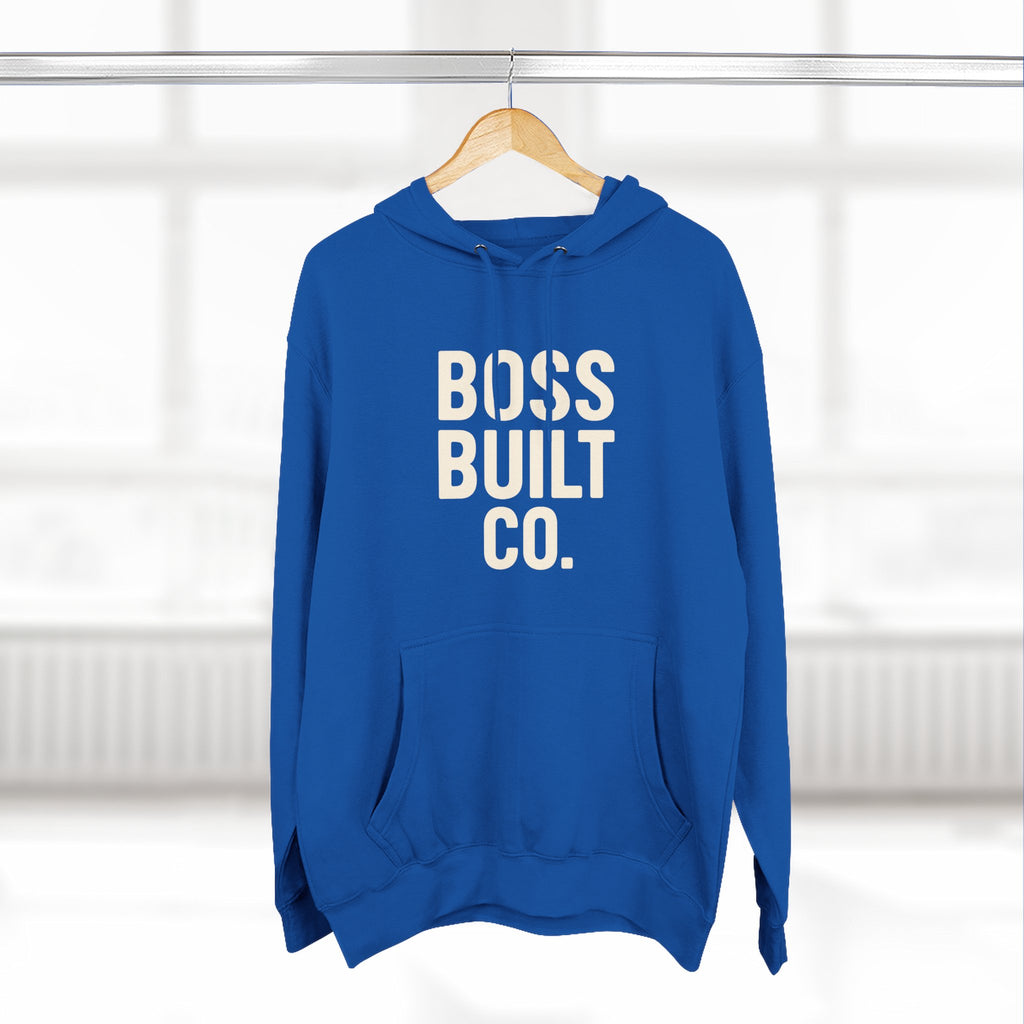 Boss Built Co. Hoodie — Motivational Graphic Pullover