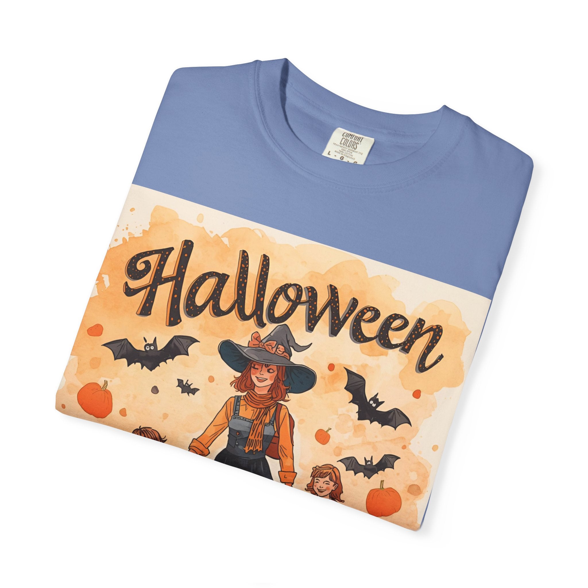 Halloween Themed Mom And Children Unisex T-shirt, Spooky Family Shirt, Fall Apparel, Halloween Costume Tee, Handcrafted Halloween Gift