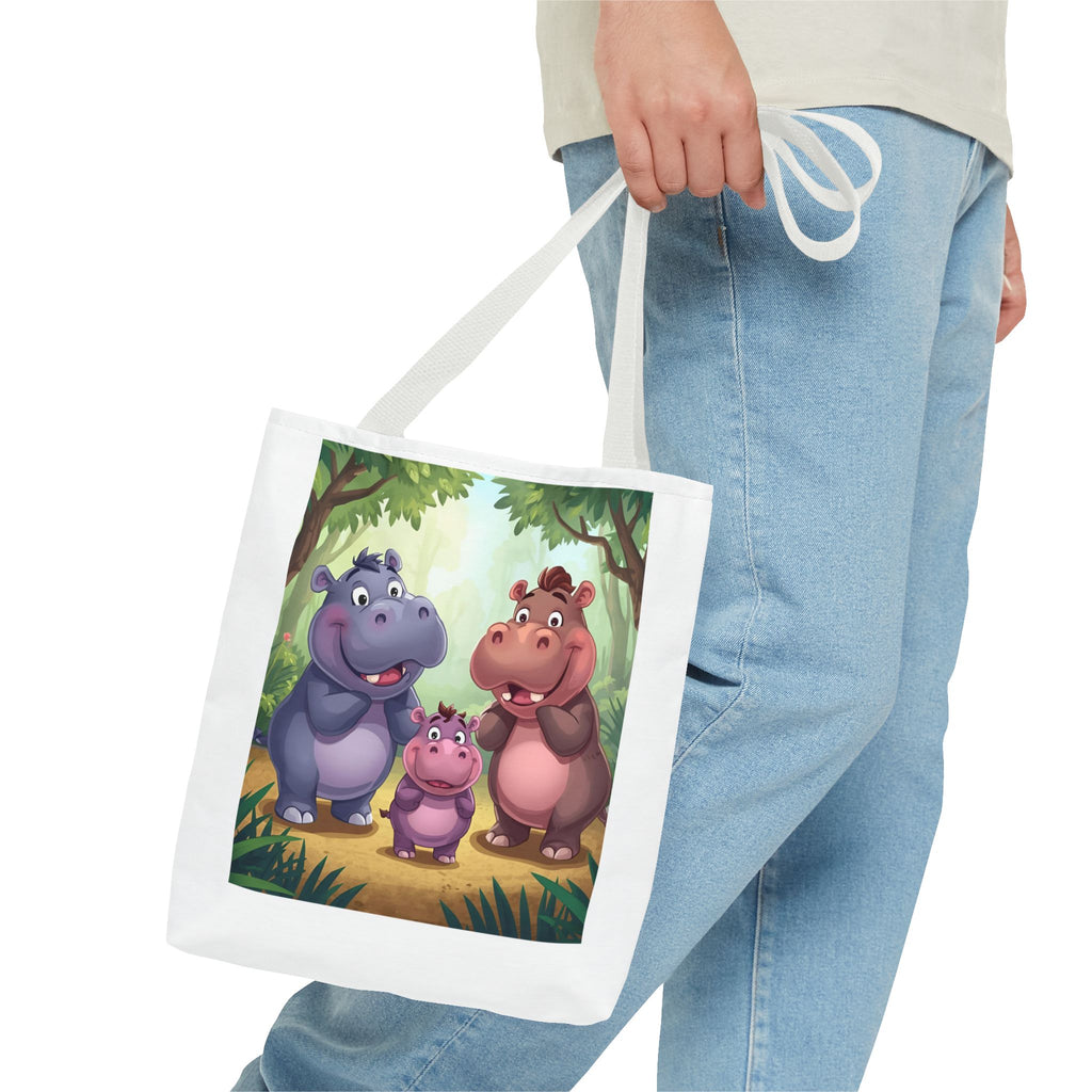 Hippo Cute Tote Bag (AOP)