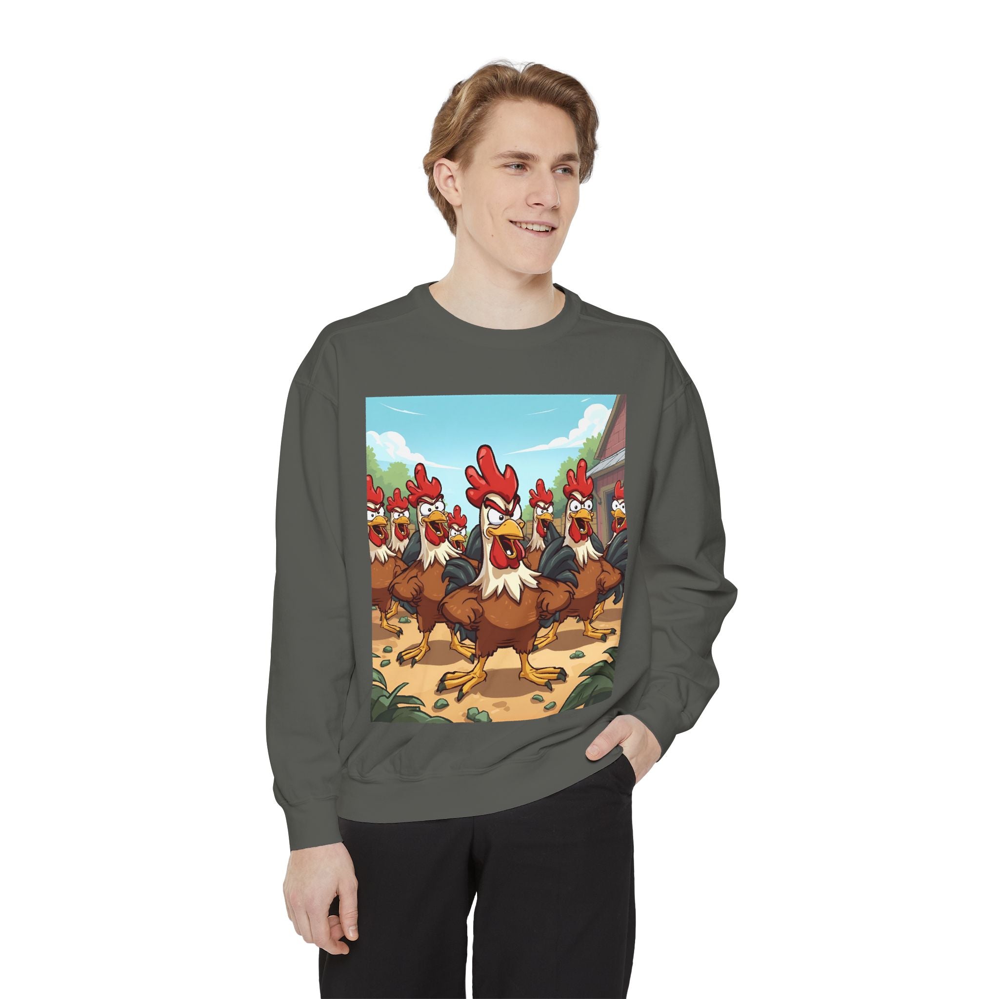 Chicken Funny Unisex Garment-Dyed Sweatshirt