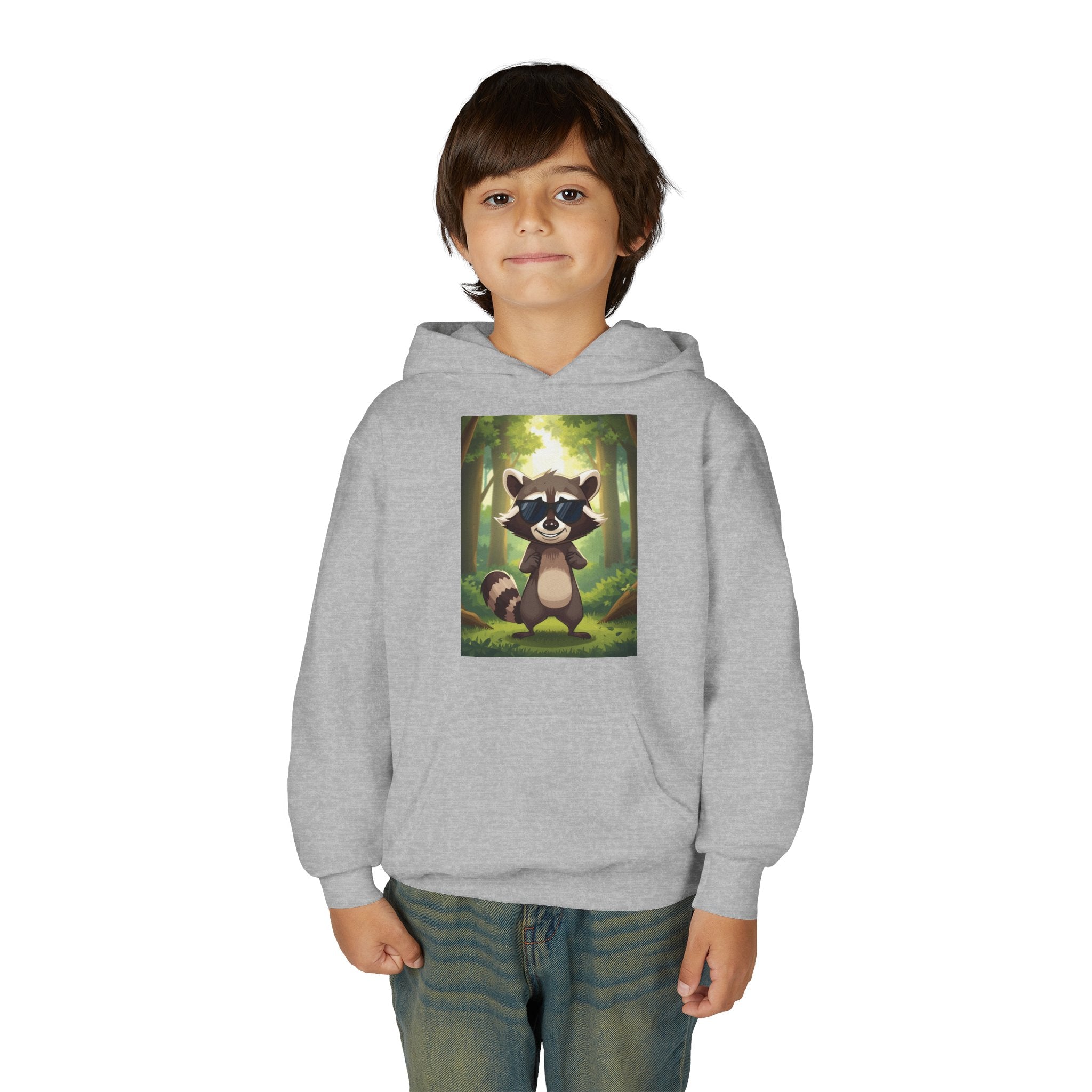 Raccoon Youth Heavy Blend Hooded Sweatshirt