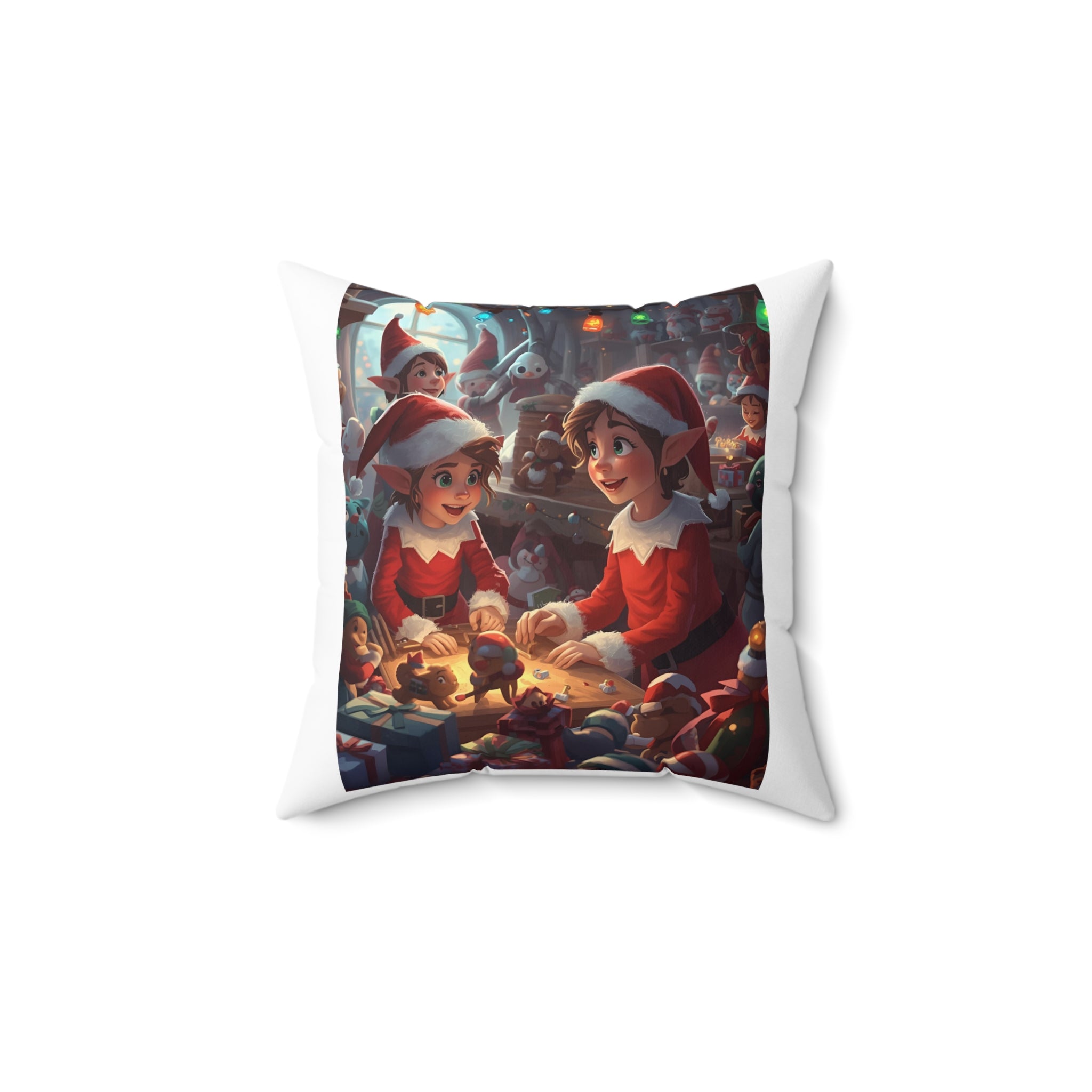 Christmas Elf Pillow, Holiday Decor, Seasonal Cushion, Home Decor, Kids Room Decor, Festive Throw Pillow