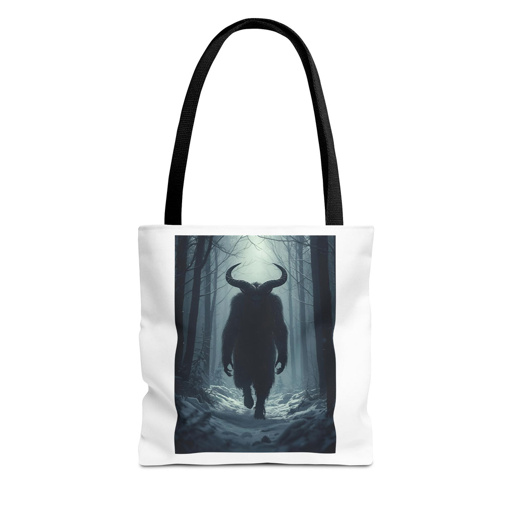 Spooky Forest Mythical Creature Tote Bag, Unique AOP Tote, Forest Design Bag, Eco-Friendly Shopping Bag, Gift for Nature Lovers, Stylish Carryall
