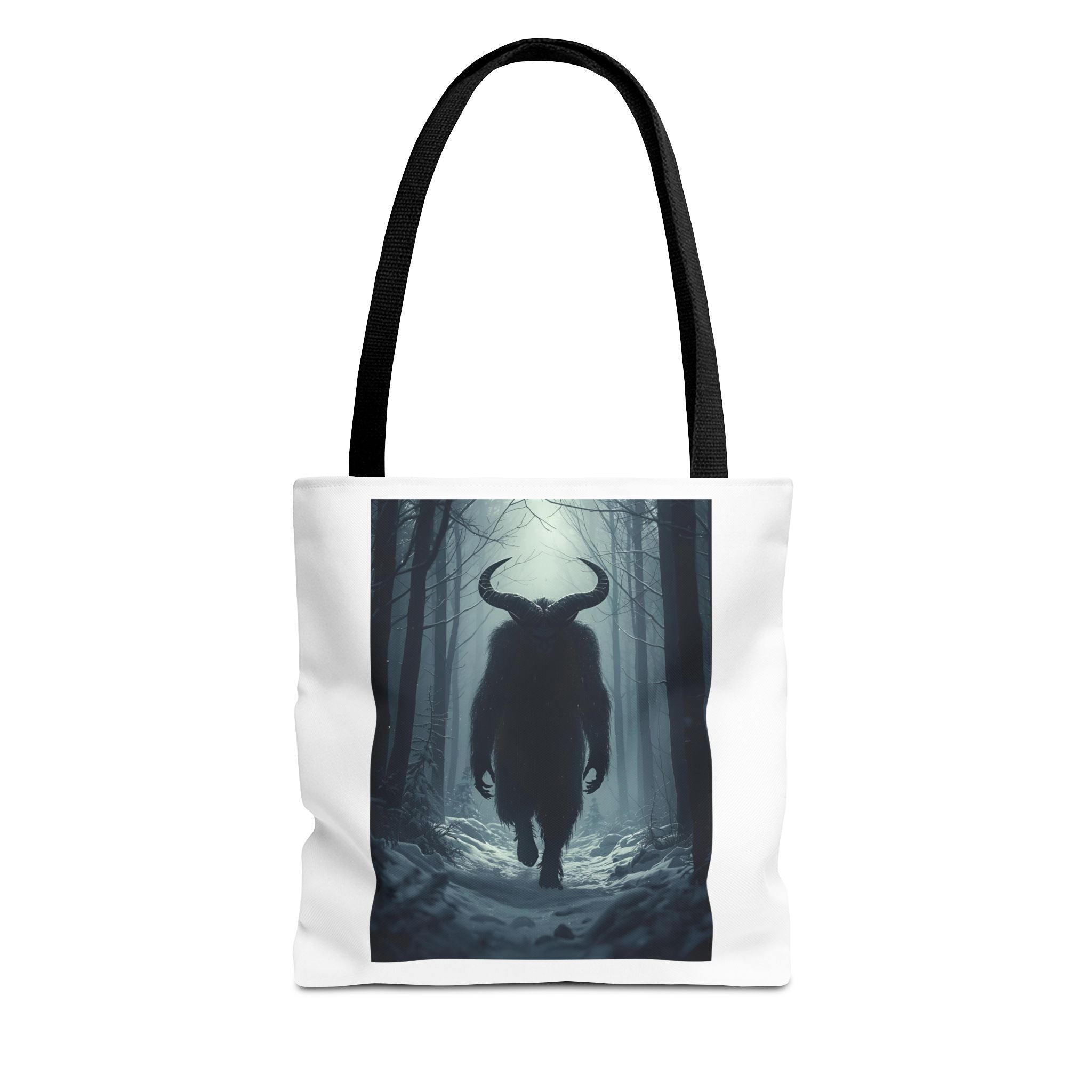 Spooky Forest Mythical Creature Tote Bag, Unique AOP Tote, Forest Design Bag, Eco-Friendly Shopping Bag, Gift for Nature Lovers, Stylish Carryall