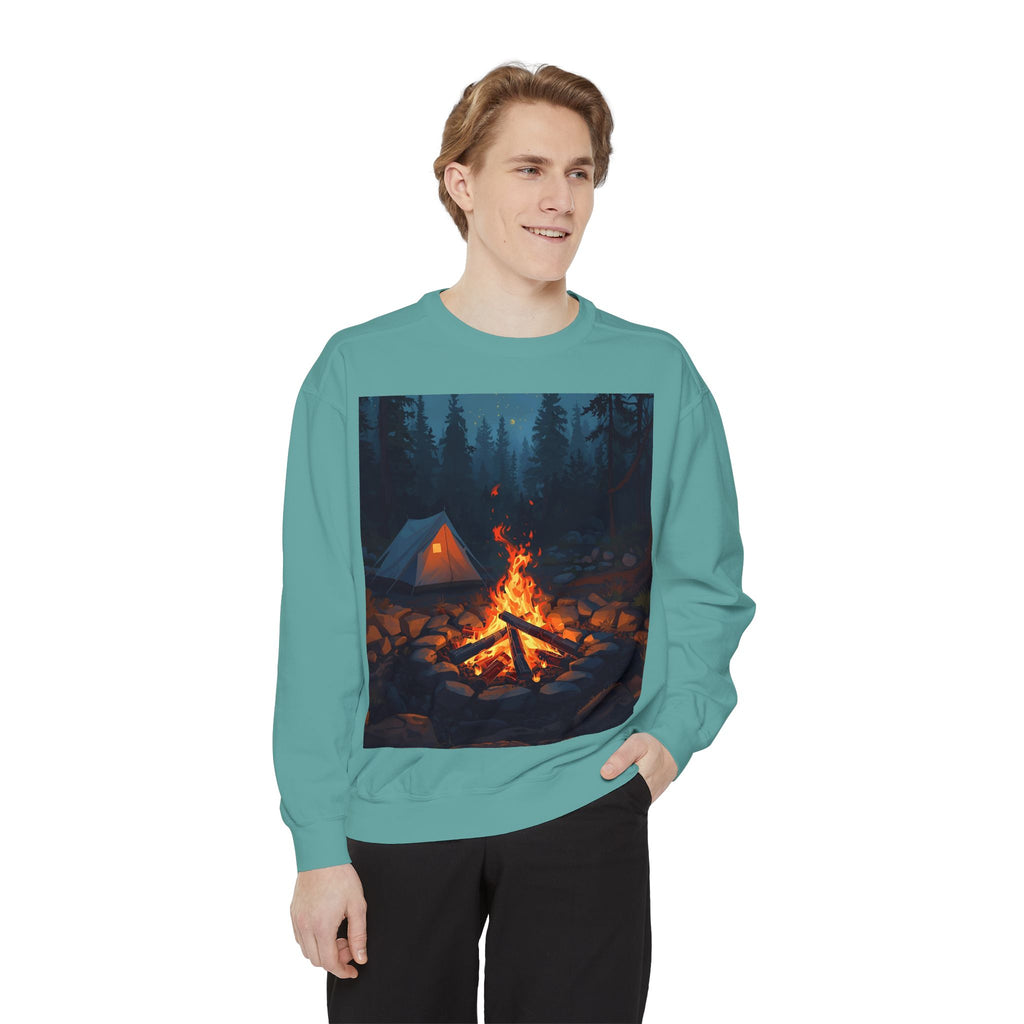 Cozy Campfire Unisex Garment-Dyed Sweatshirt
