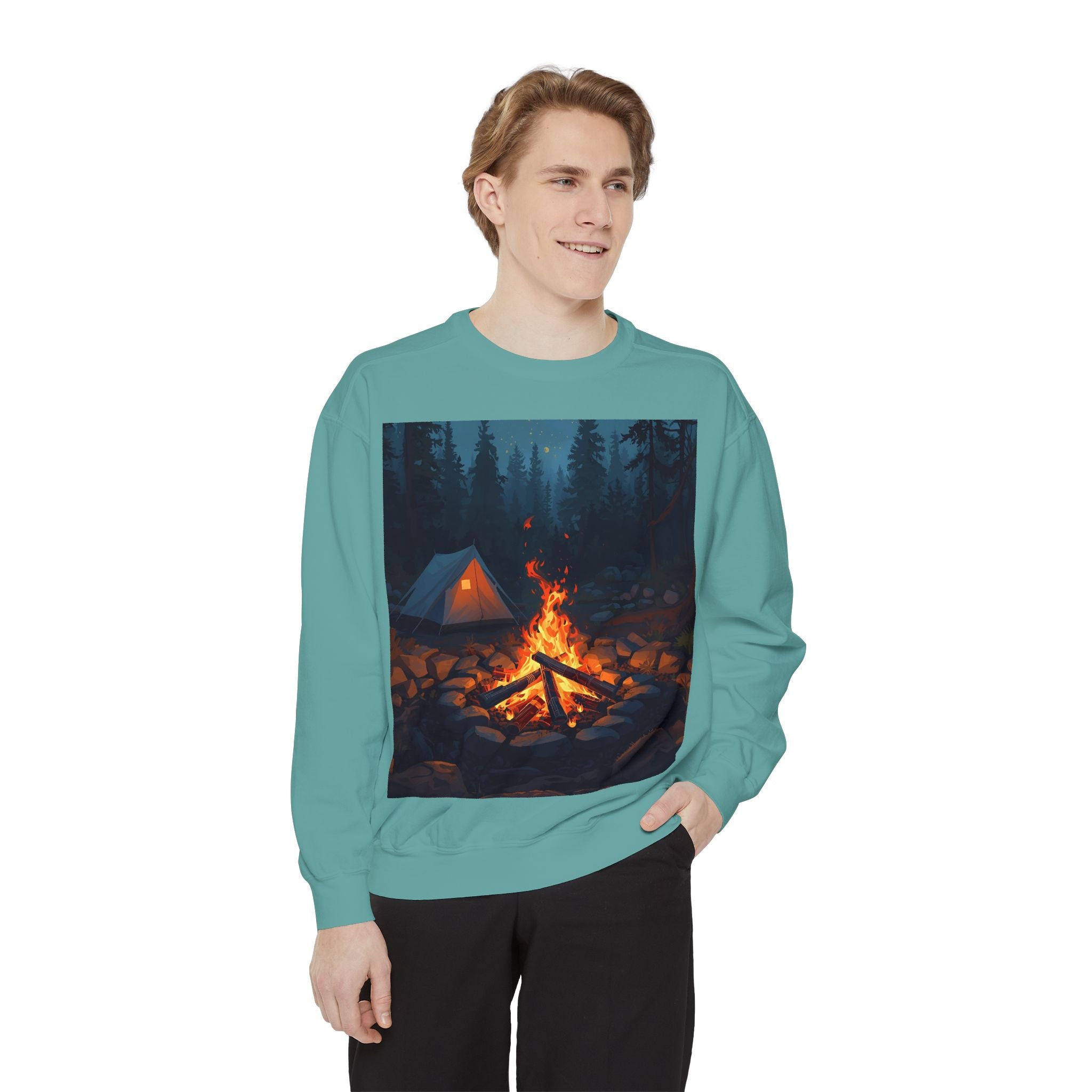 Cozy Campfire Unisex Garment-Dyed Sweatshirt