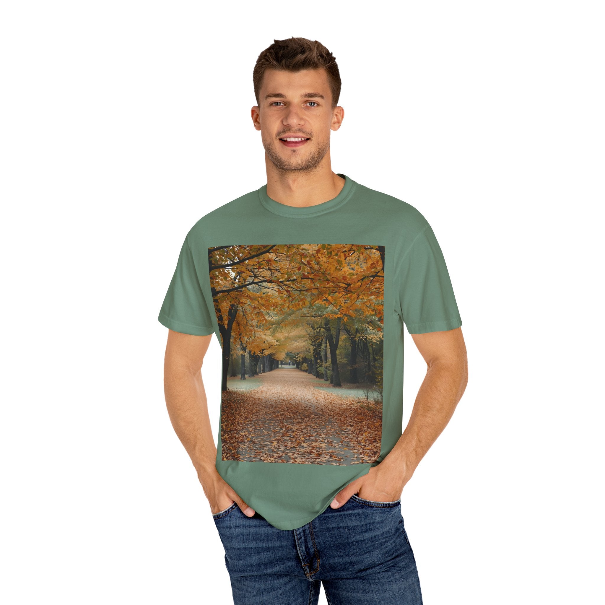 Autumn Pathway T-Shirt | Nature Lover Gift, Fall Fashion, Unisex Tee, Seasonal Wear, Cozy Vibes