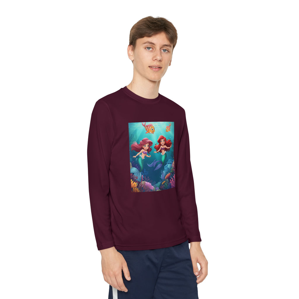 Mermaid Youth Long Sleeve Competitor Tee
