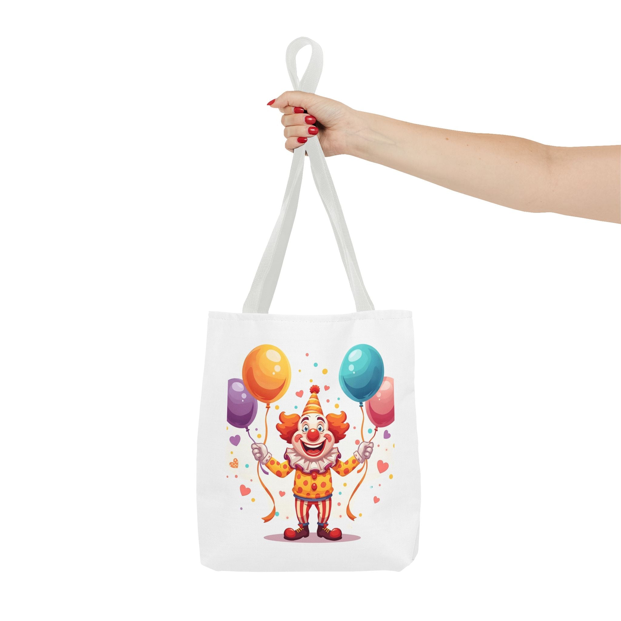 Colorful Clown Tote Bag - Fun and Whimsical Shopping Bag, Ideal for Birthdays, Parties, Festivals, Kids & Adults, Gift