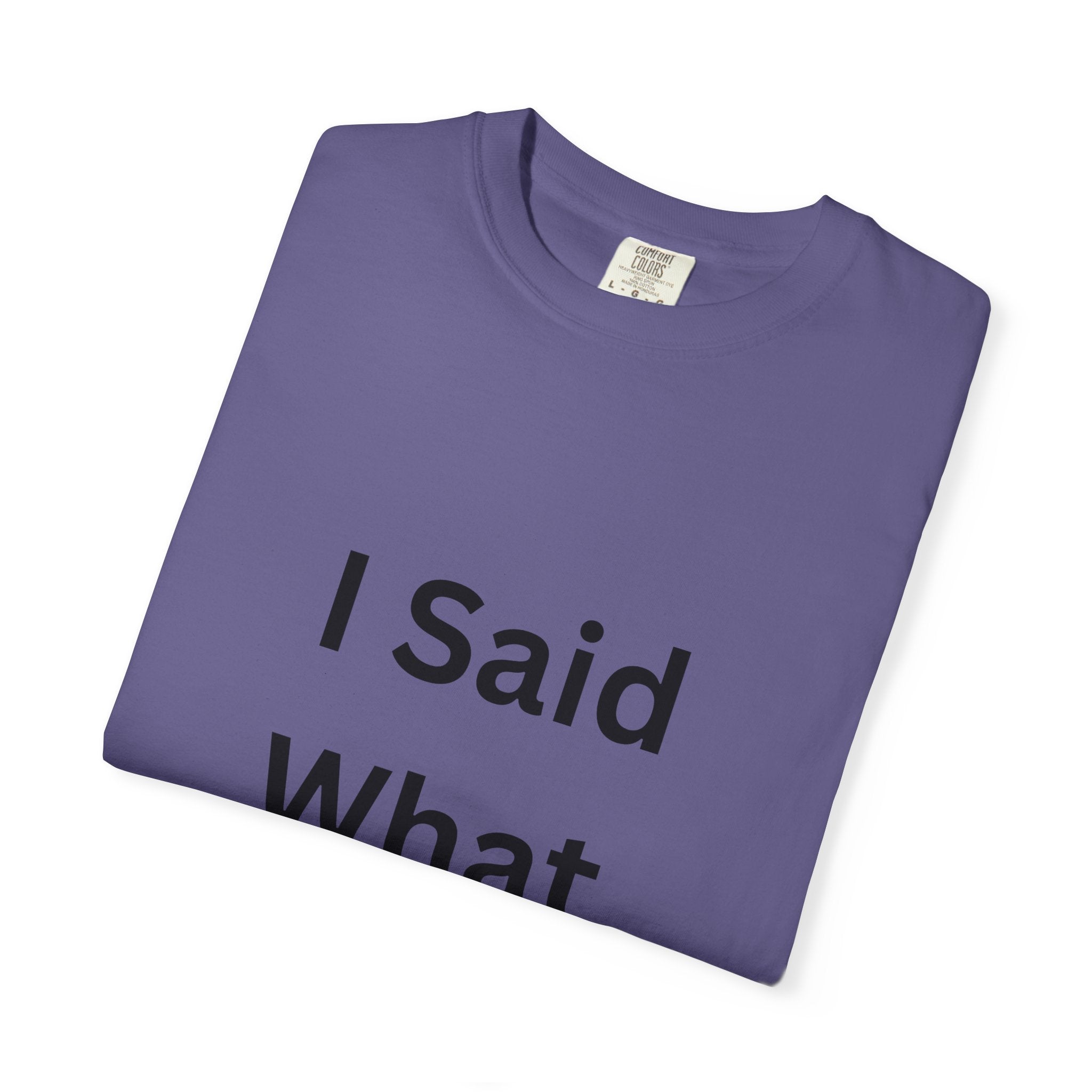 I Said What I Said Unisex Garment-Dyed T-shirt
