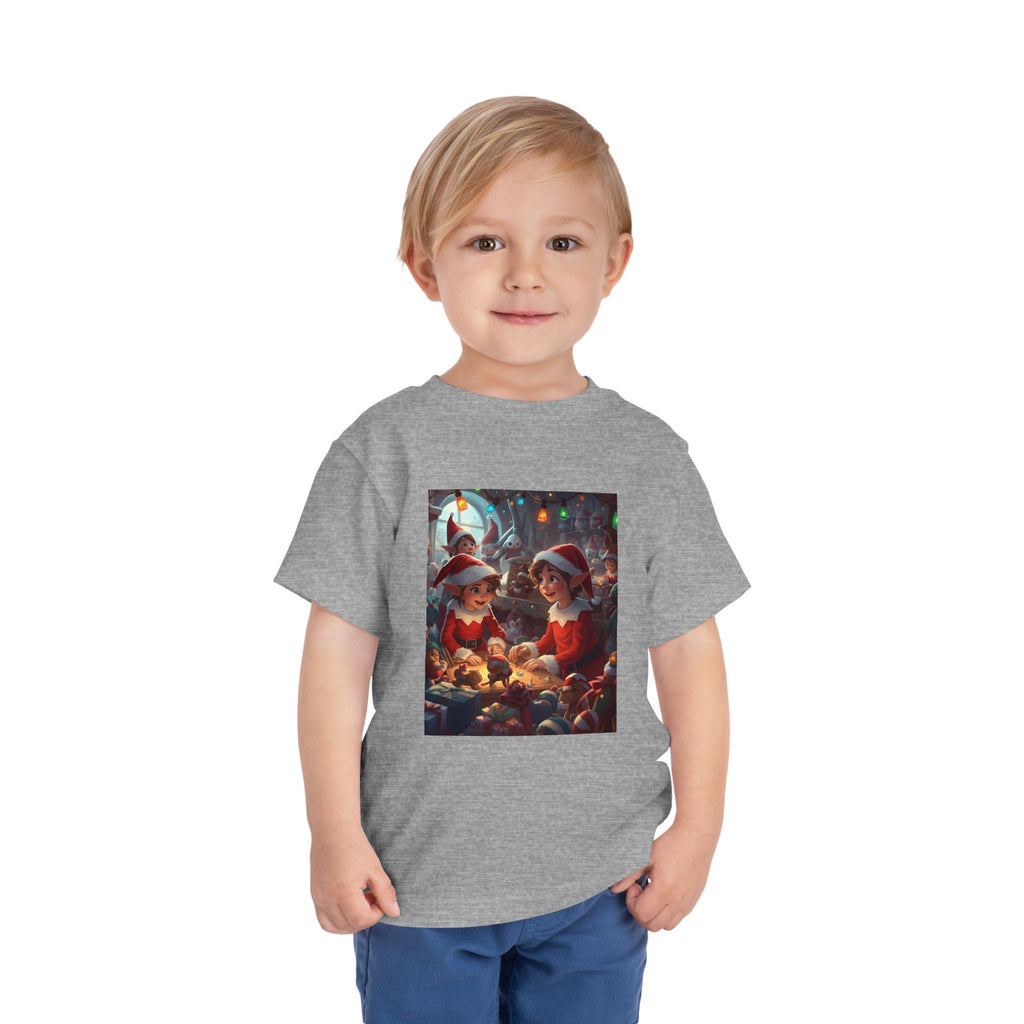 Christmas Toddler Tee, Cute Holiday Shirt, Elf Design, Kids Christmas Outfit, Fun Xmas Gift, Toddler Apparel