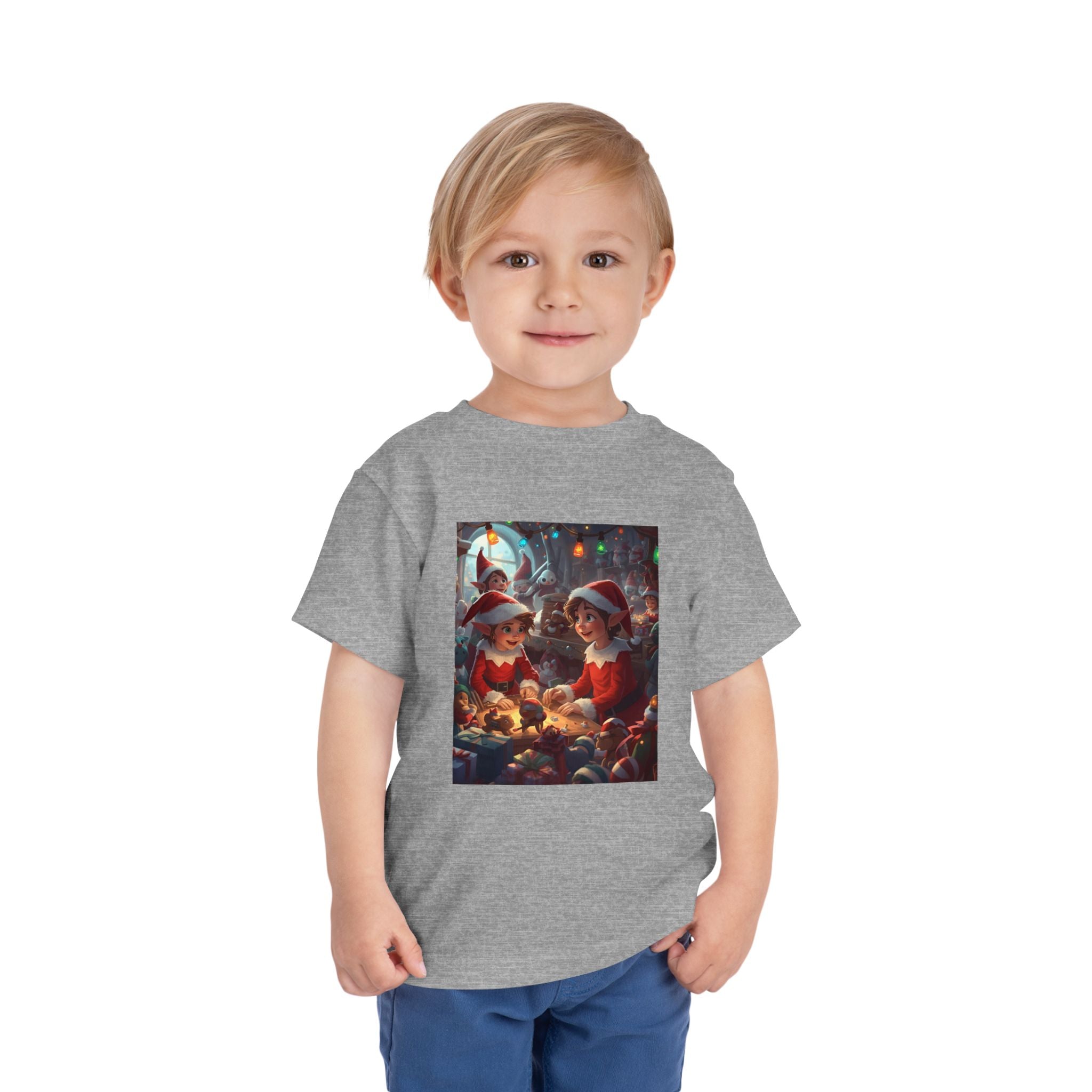 Christmas Toddler Tee, Cute Holiday Shirt, Elf Design, Kids Christmas Outfit, Fun Xmas Gift, Toddler Apparel