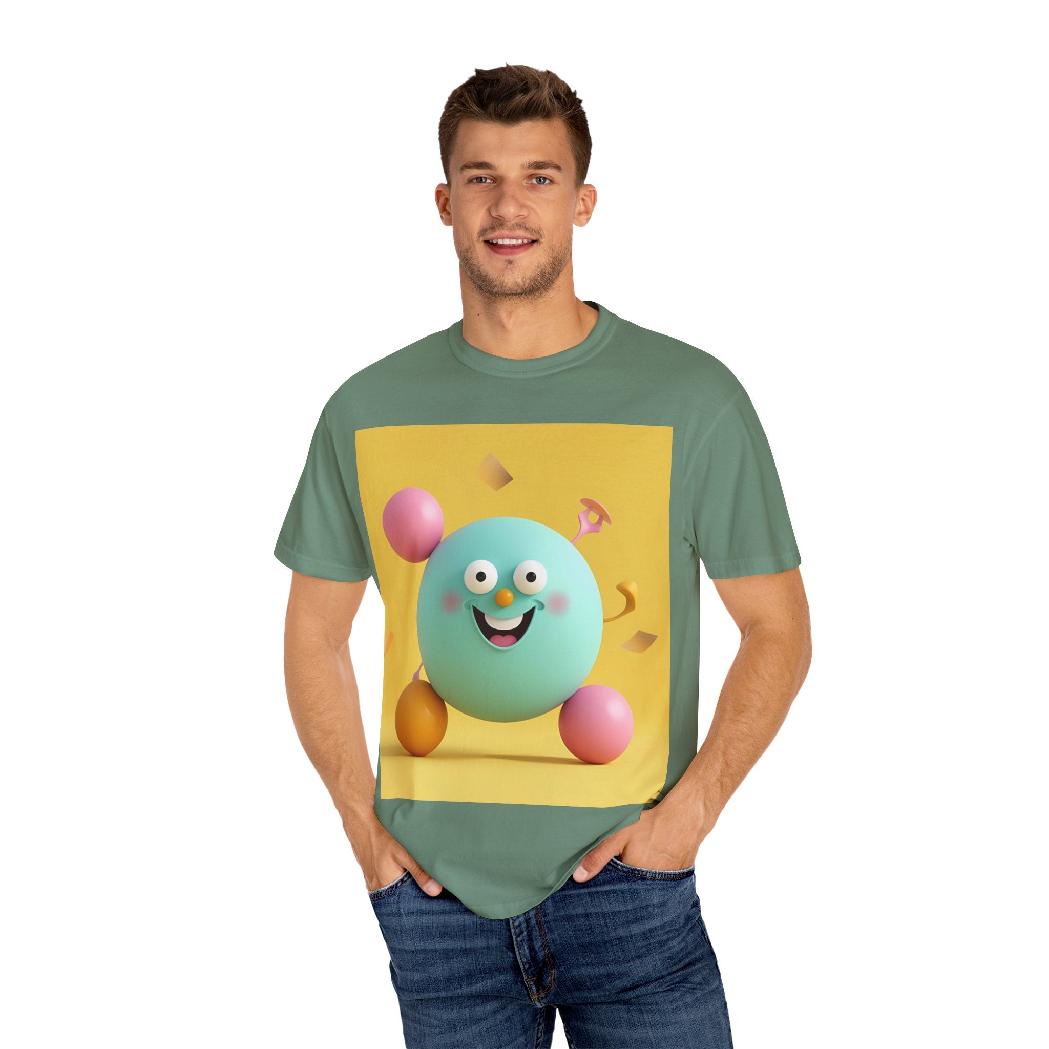 Playful Colorful Cartoon T-Shirt for Fun-Loving Souls, Graphic Tee, Gift for Kids & Adults, Birthday Party Outfit, Casual Wear, Housewarming Gift