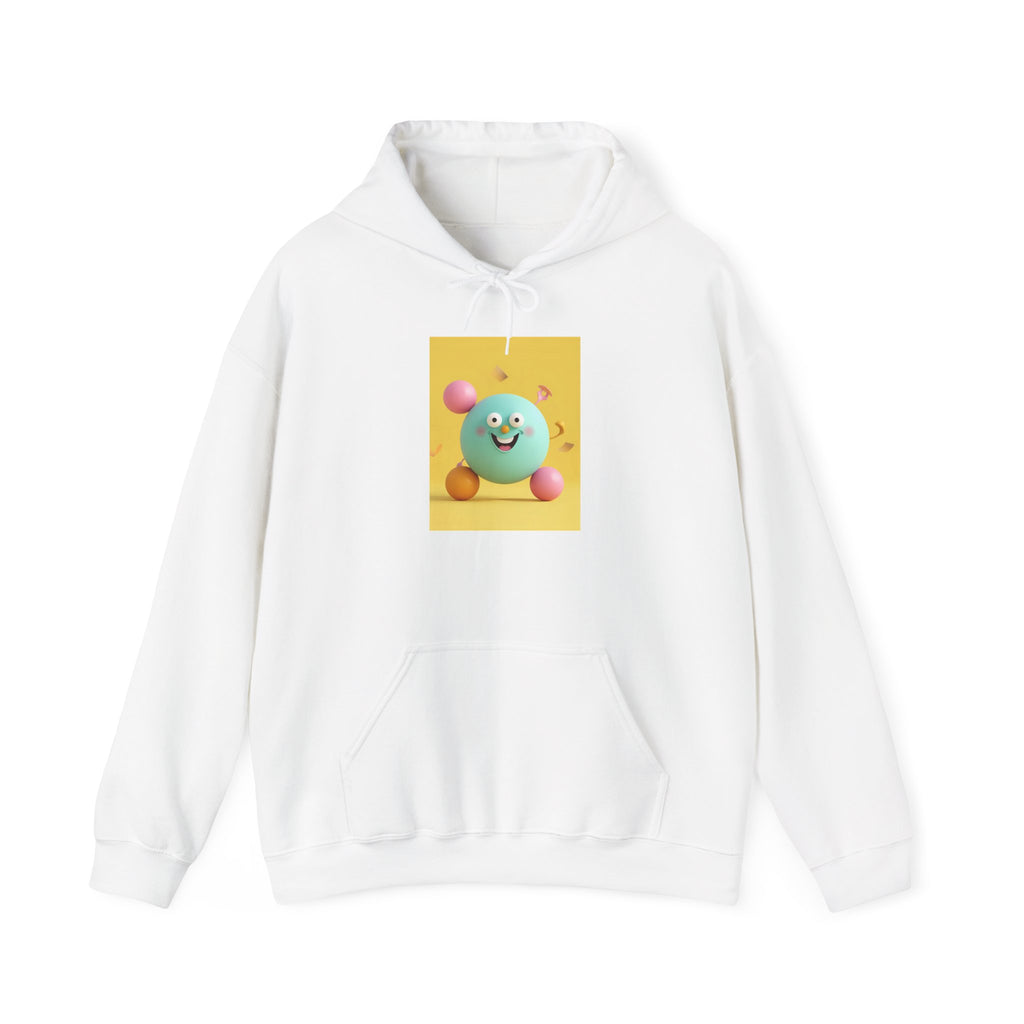 Playful Colorful Character Hooded Sweatshirt | Cute Unisex Pullover for Every Occasion, Cozy Hooded Top, Fun Gift, Casual Style
