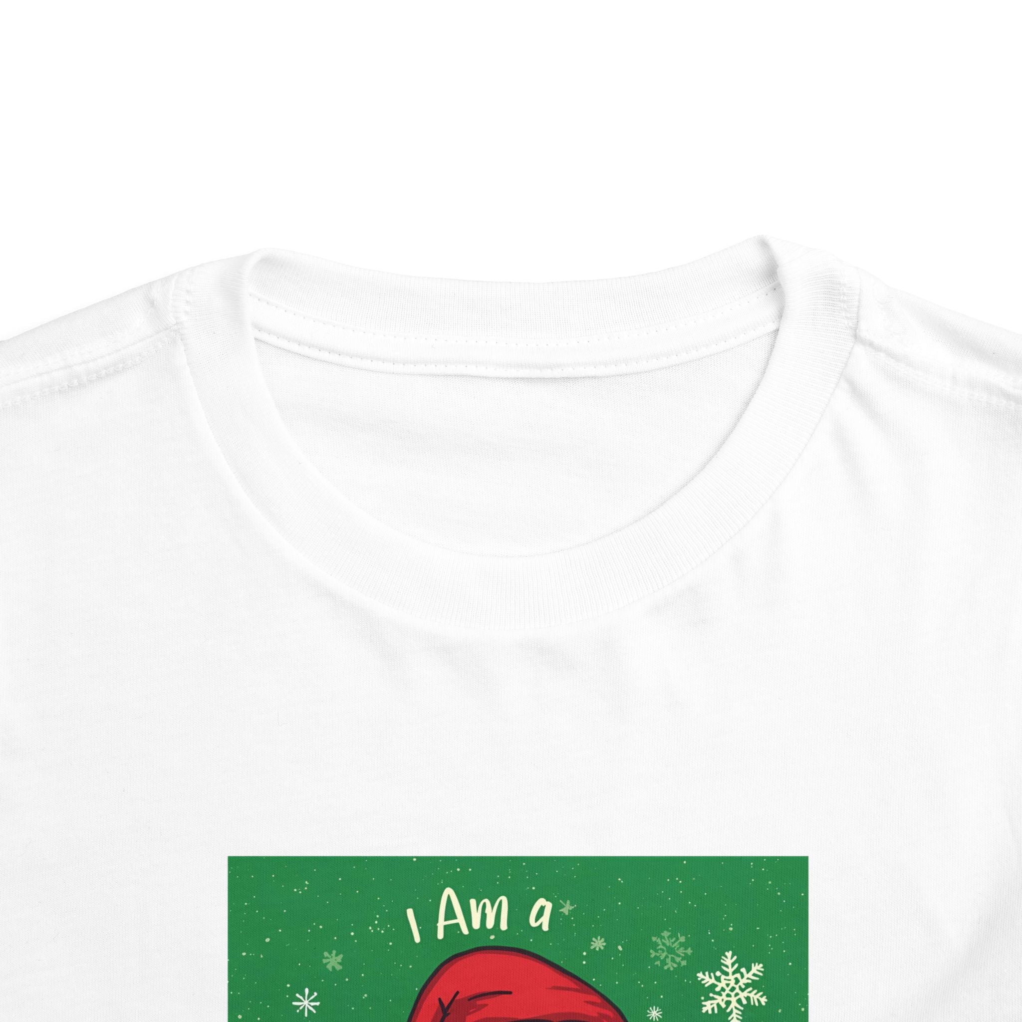 I Am A Christmas Baby Toddler Short Sleeve Tee