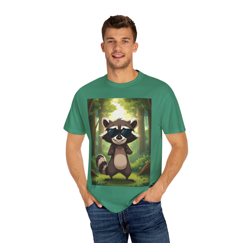 Whimsical Raccoon T-Shirt, Fun Nature Tee, Unisex Forest Shirt, Gift for Animal Lovers, Cute Wildlife Apparel