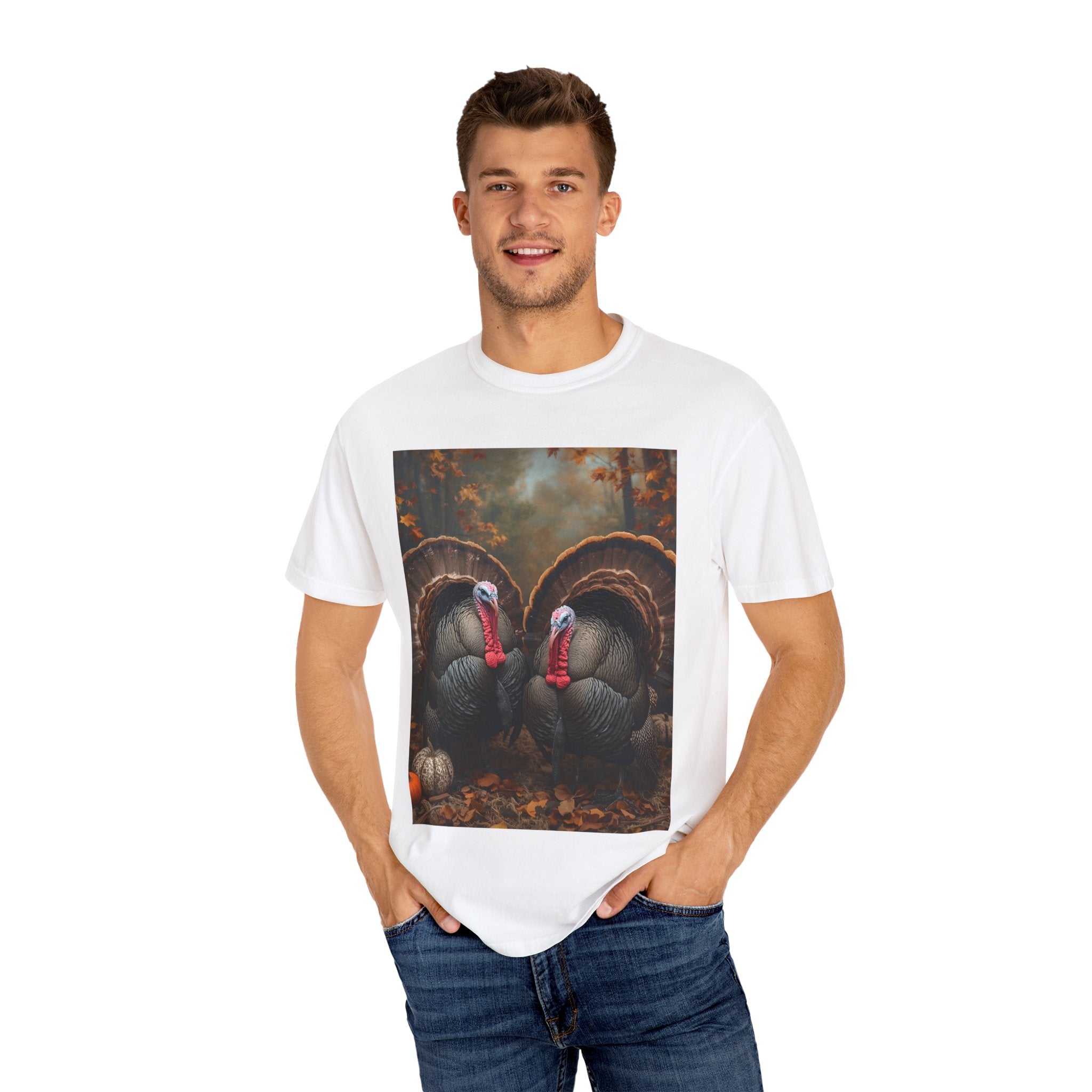 Thanksgiving Turkey T-Shirt, Fall Apparel, Unisex Tee, Harvest Celebration Gift, Autumn Wardrobe Essential