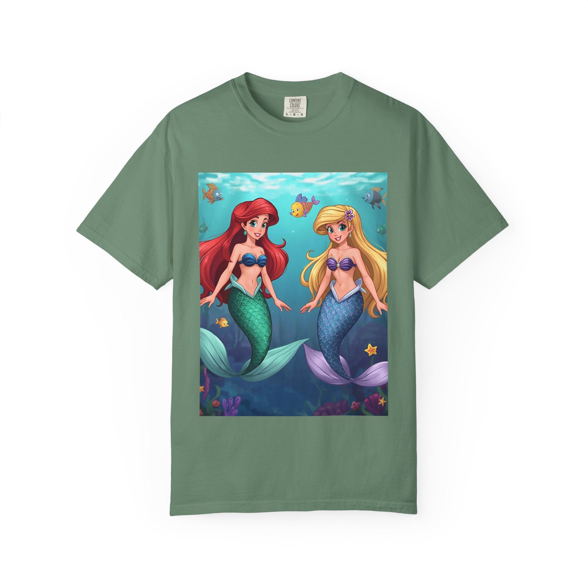 Mermaid Friends T-Shirt, Colorful Underwater Theme Tee, Gift for Sea Lovers, Perfect for Summer, Birthday Present, Beachwear