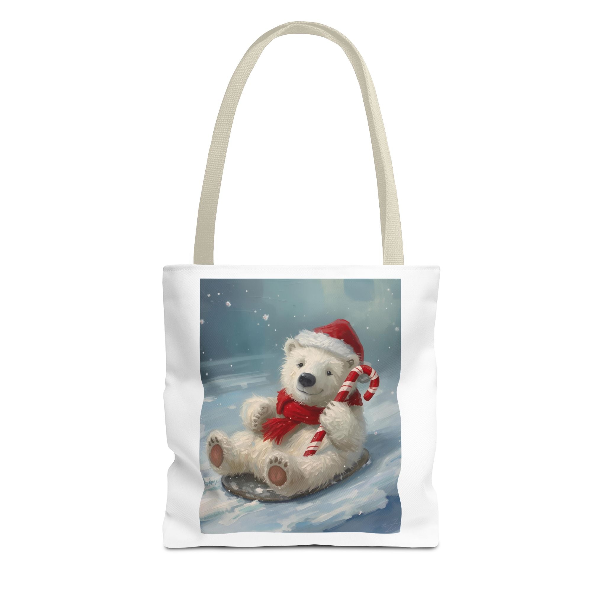 Cute Christmas Bear Tote Bag (AOP)