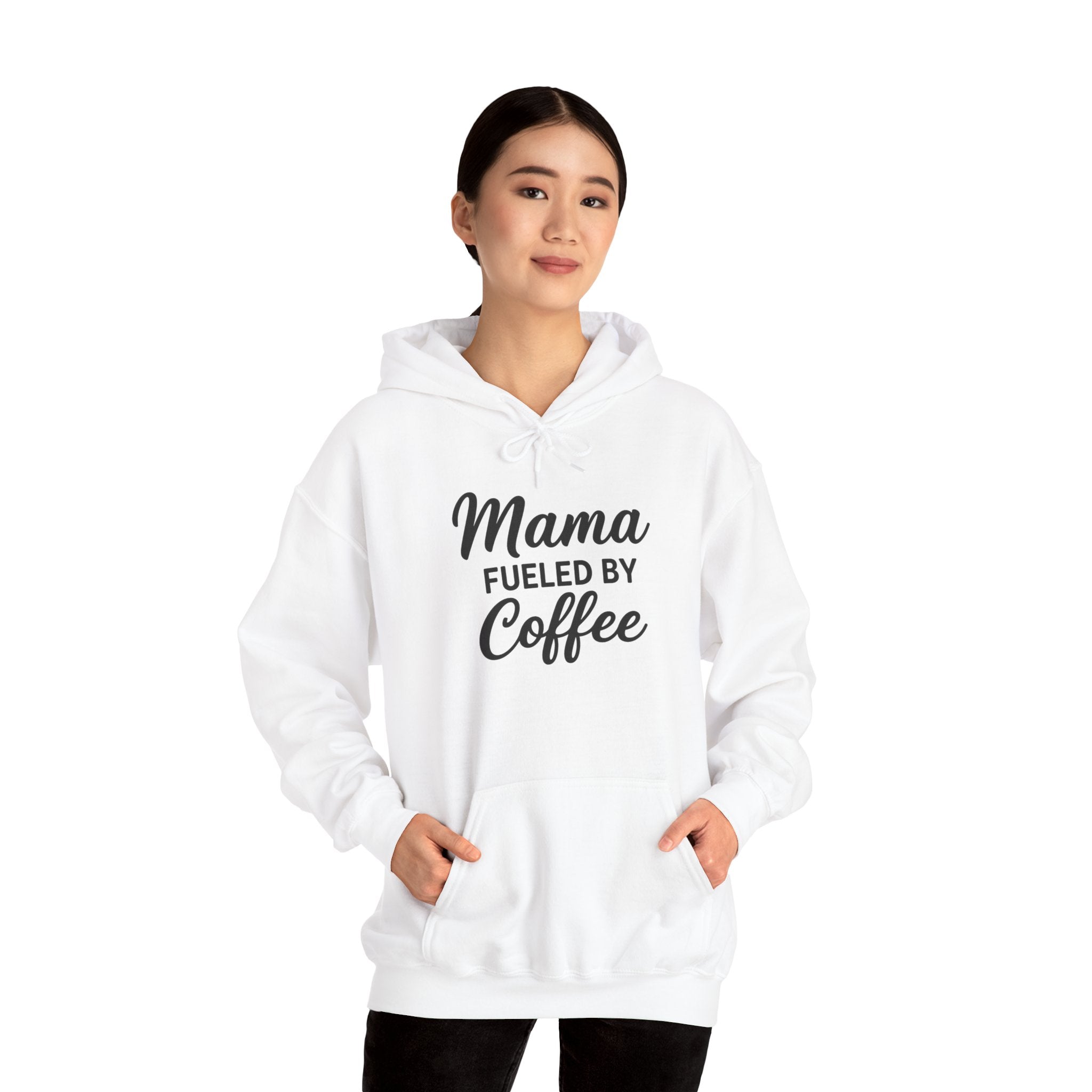 Mama Mode Mama Fueled By Coffee Hoodie — Mothers Coffee Lover Pullover
