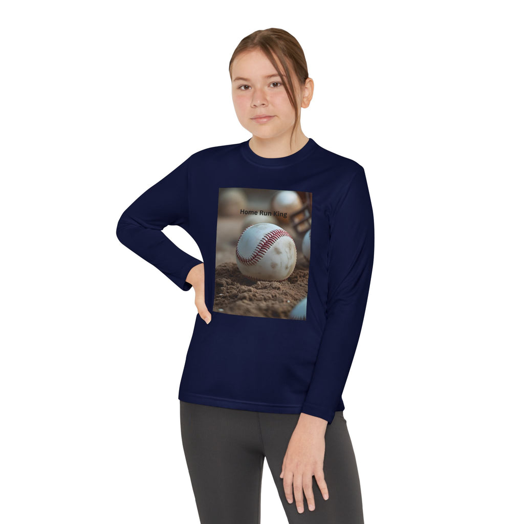Baseball Youth Long Sleeve Shirt, Kids Sports Tee, Team Fundraiser, Athletic Wear, Birthday Gift, Gifts for Young Players