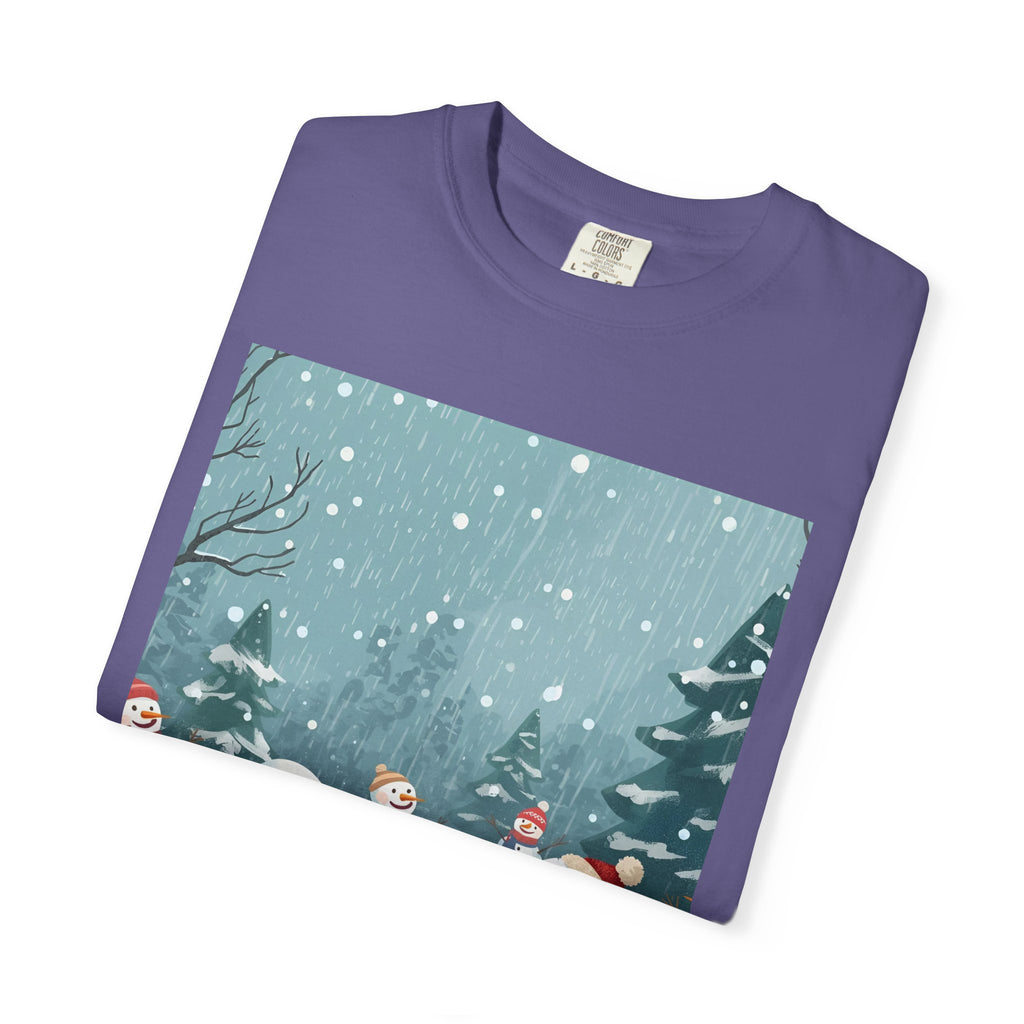 Festive Christmas Winter Wonderland Snowman T-shirt | Holiday Tee, Christmas Apparel, Gift for Him/Her, Graphic Shirt, Seasonal Fashion