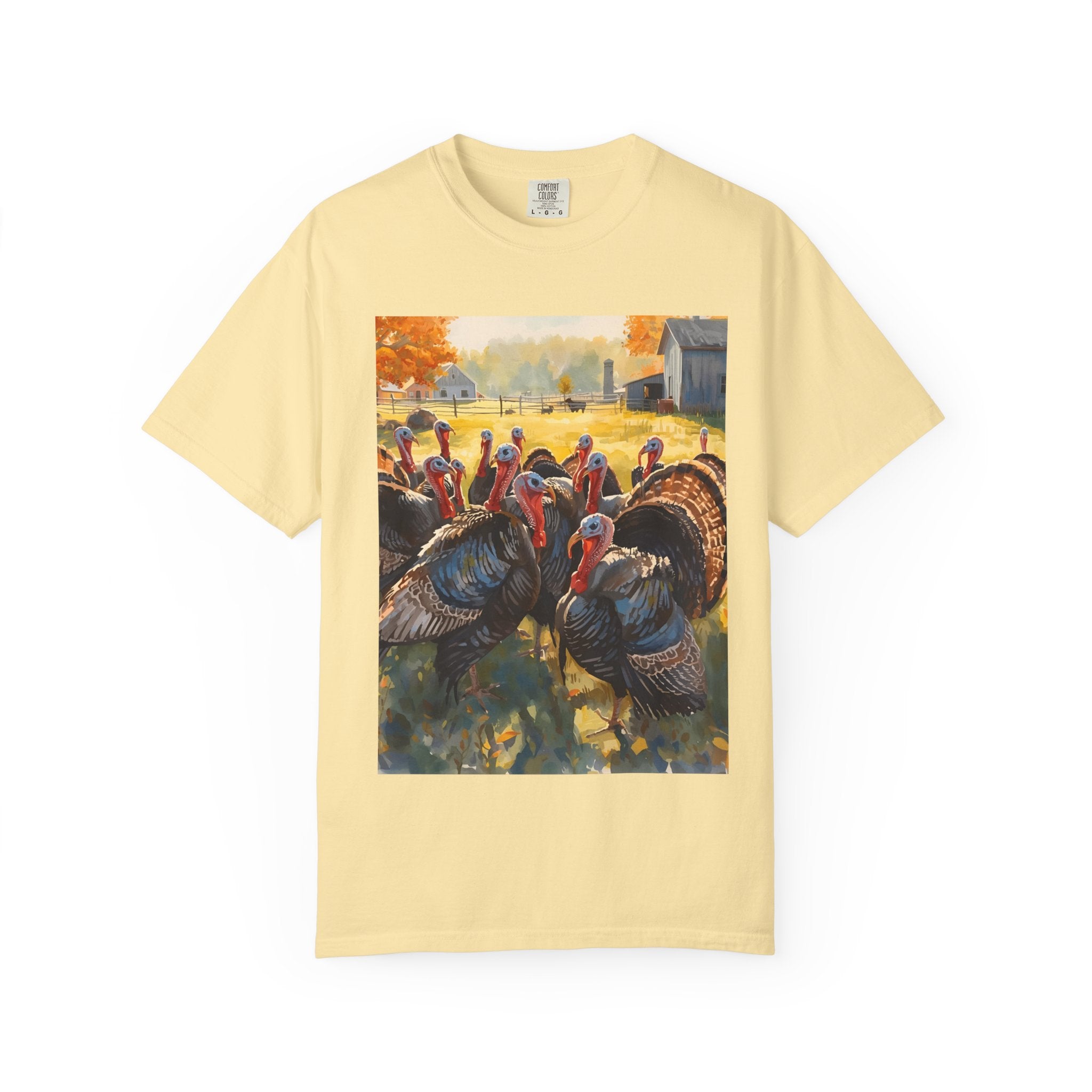 Thanksgiving Turkey T-Shirt, Unisex Holiday Shirt, Fall Apparel, Cozy Gift, Autumn Fashion