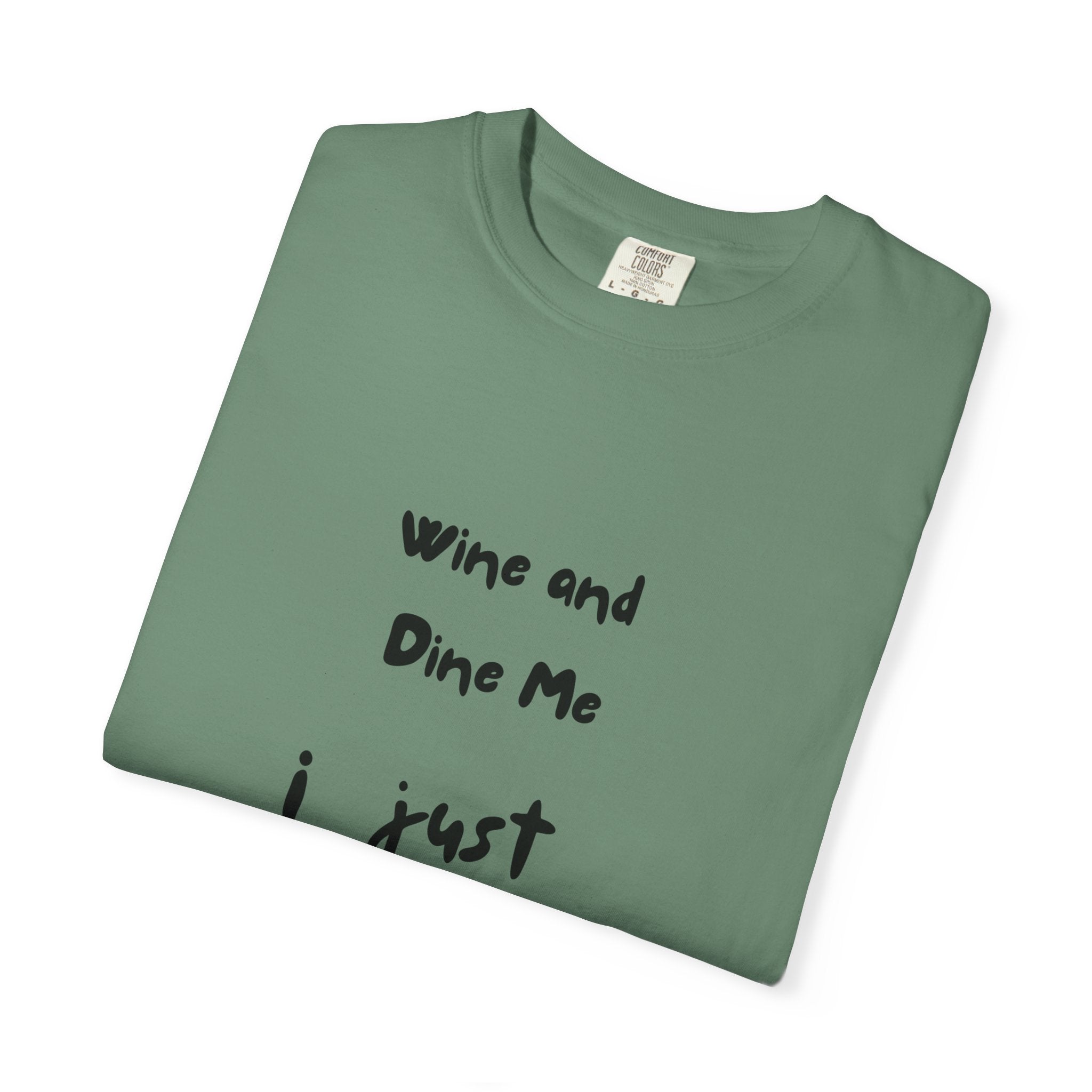 Wine & Dine Unisex T-Shirt: Casual Humor Tee for Parties, Gifts, or Everyday Wear – Fun Statement Shirt