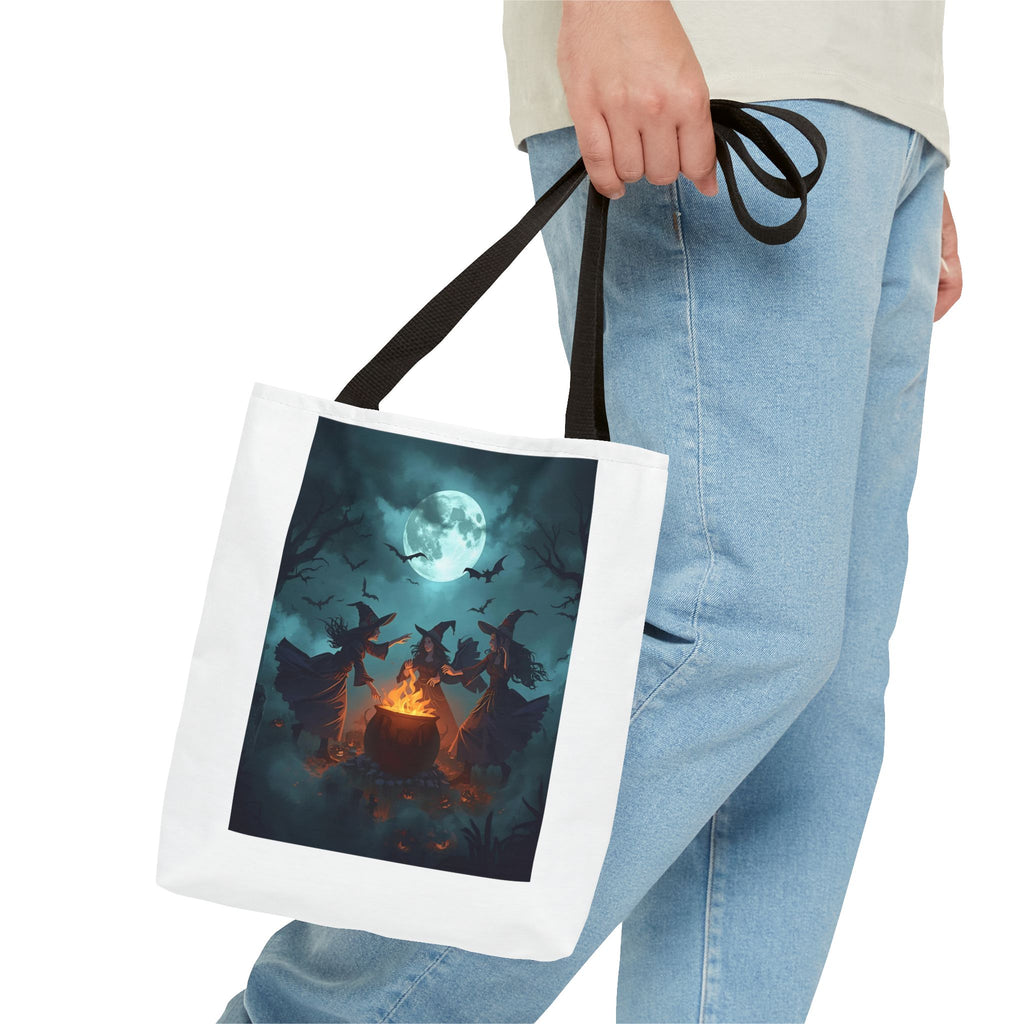 Spooky Halloween Tote Bag with Witches & Bats, Witchy Eco-Friendly Bag, Spooky Season Shopping Bag, Perfect for Halloween Parties, [...]
