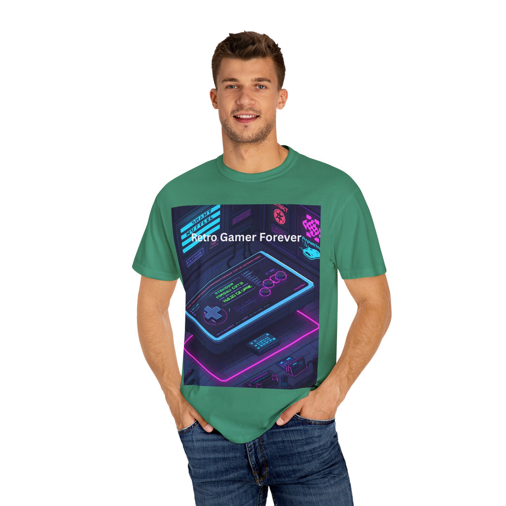 Retro Game Controller Unisex Garment-Dyed T-shirt