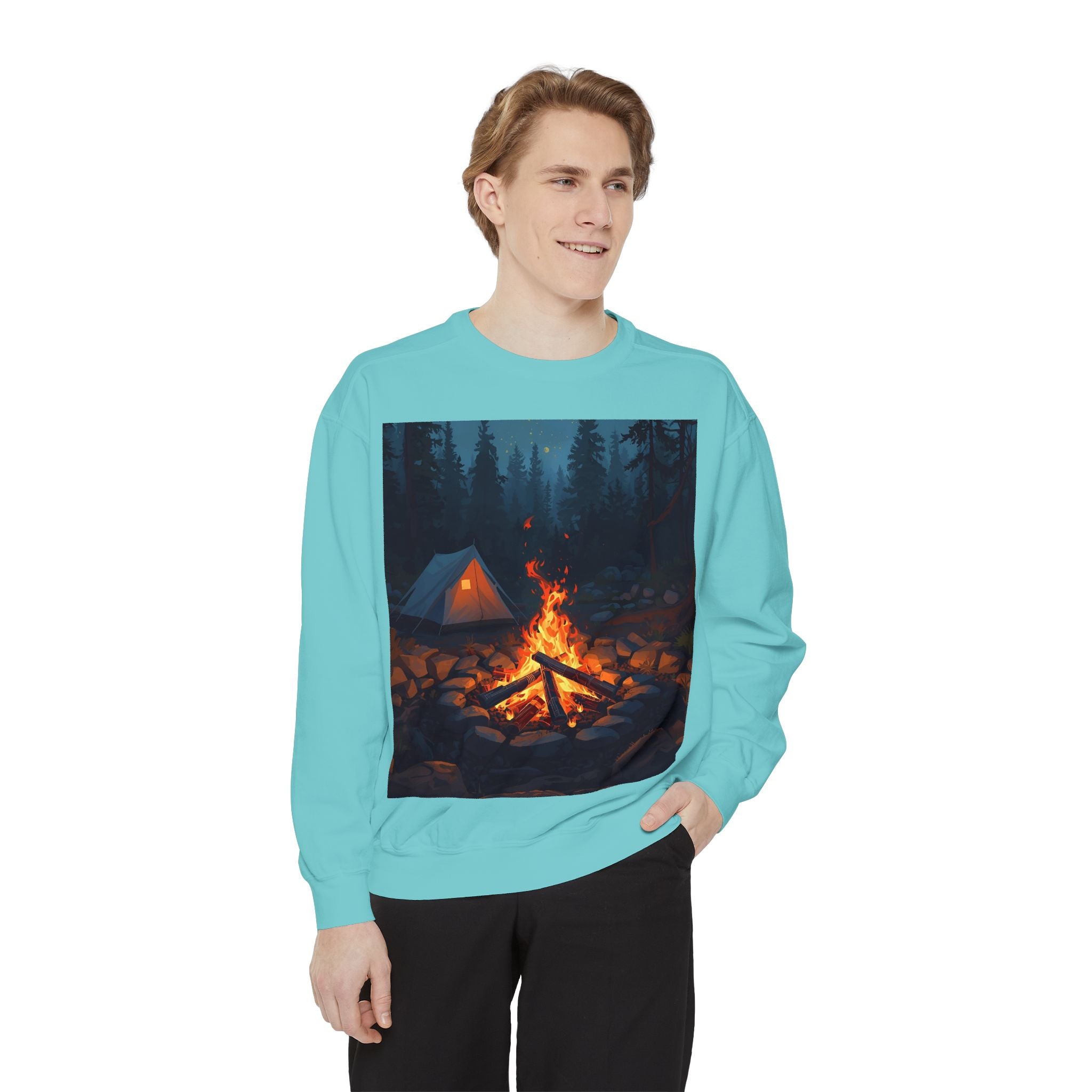 Cozy Campfire Unisex Garment-Dyed Sweatshirt