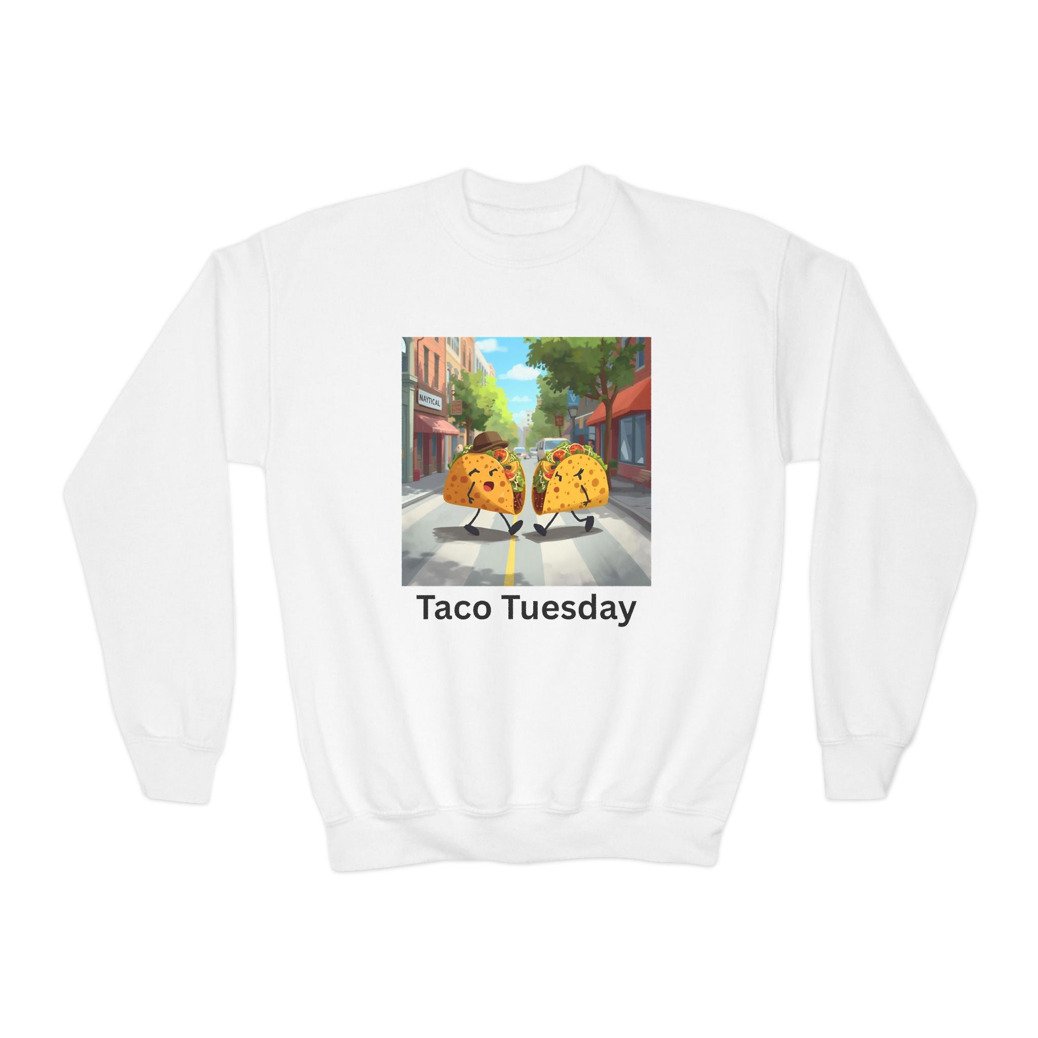 Taco Tuesday Youth Crewneck Sweatshirt